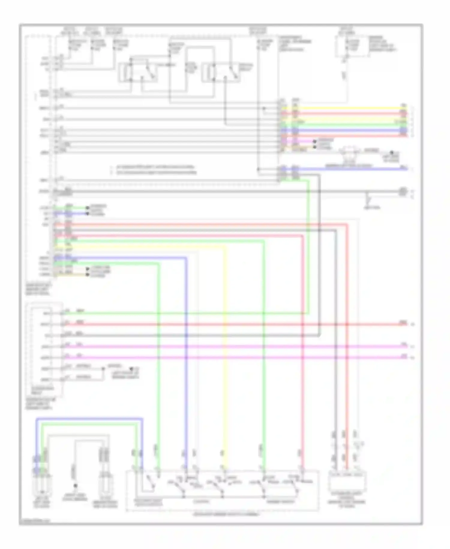 Wiring diagram fog light light control switch switch for Toyota Prius III facelift (2011-2015) (1 of 1)