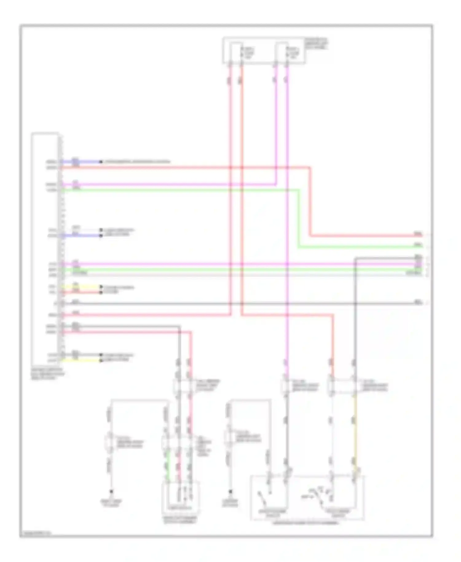 Wiring diagram front wiper switch switch for Toyota Prius III facelift (2011-2015) (1 of 1)