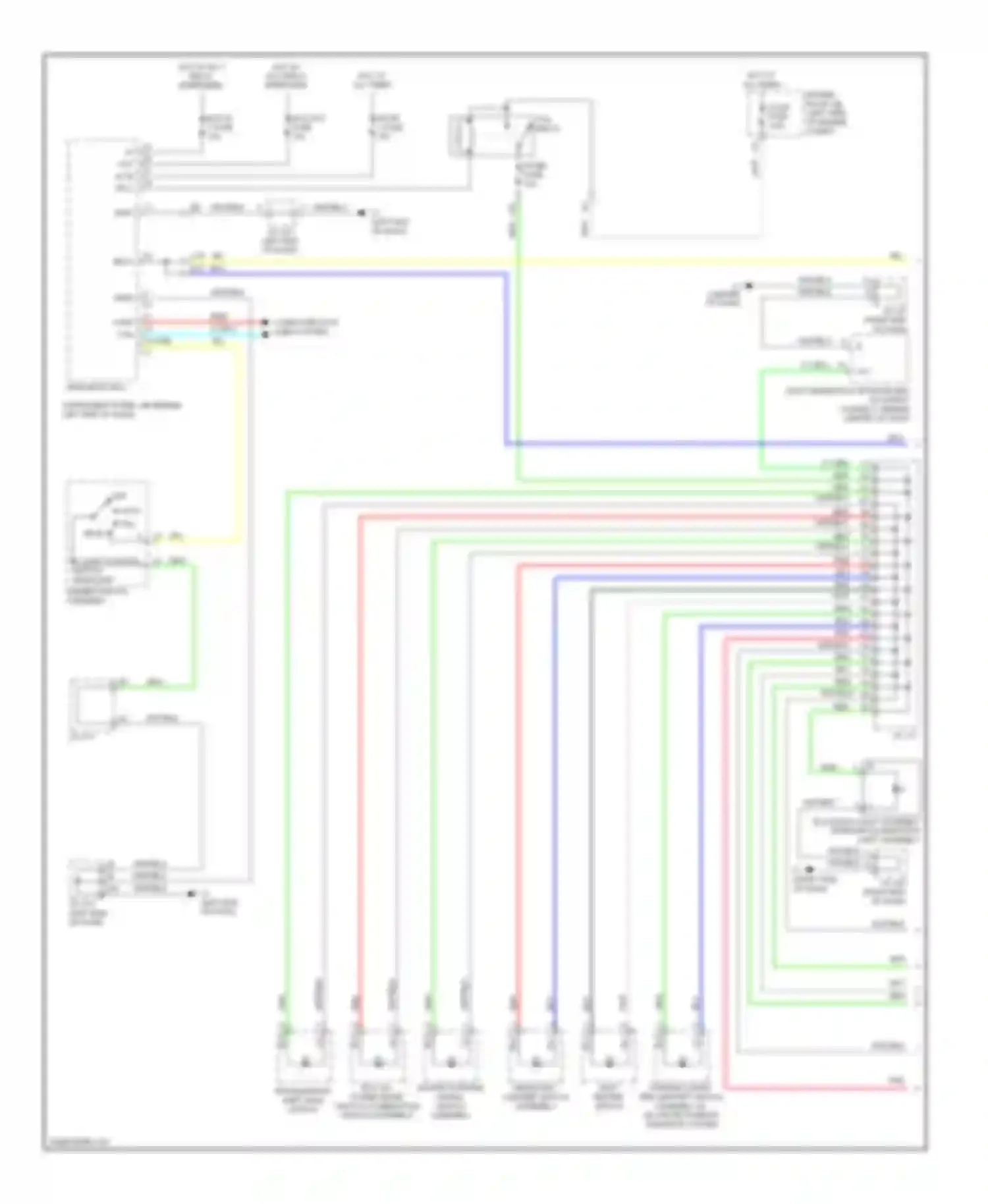 Wiring diagram hazard warning signal switch assembly for Toyota Prius III facelift (2011-2015) (4 of 4)