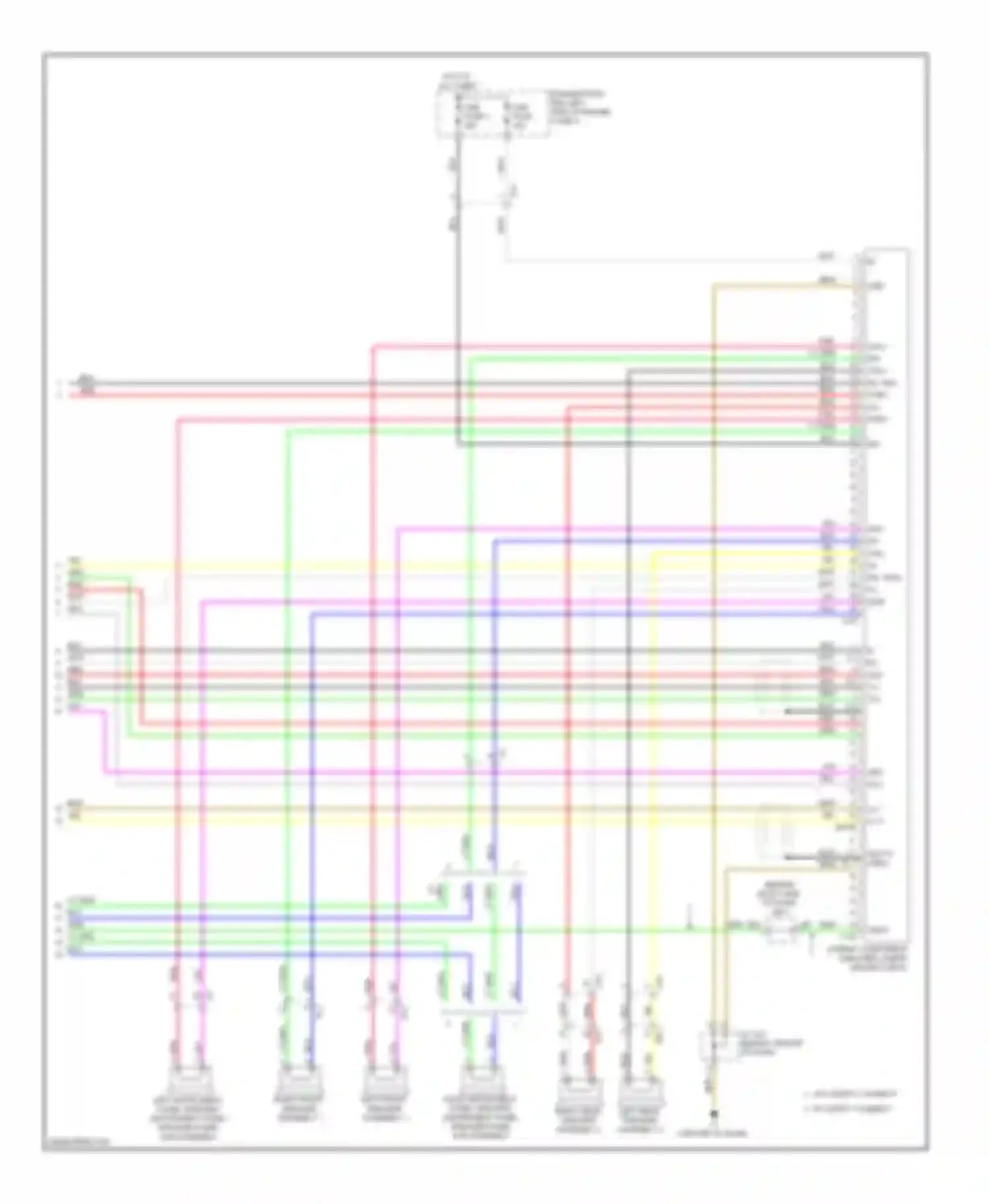Wiring diagram left front speaker assembly 1 for Toyota Prius III facelift (2011-2015) (3 of 13)