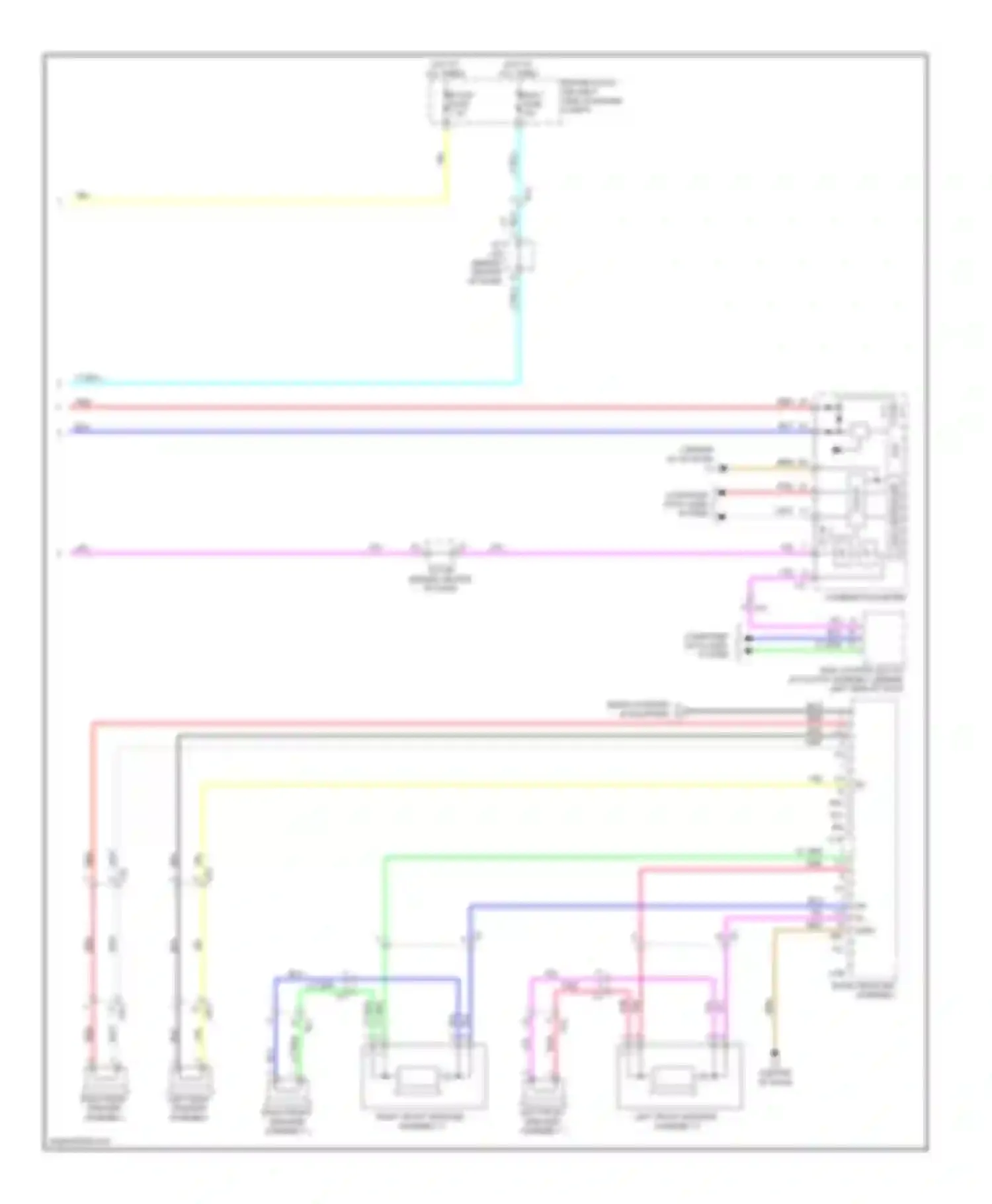 Wiring diagram left front speaker assembly 1 for Toyota Prius III facelift (2011-2015) (8 of 13)