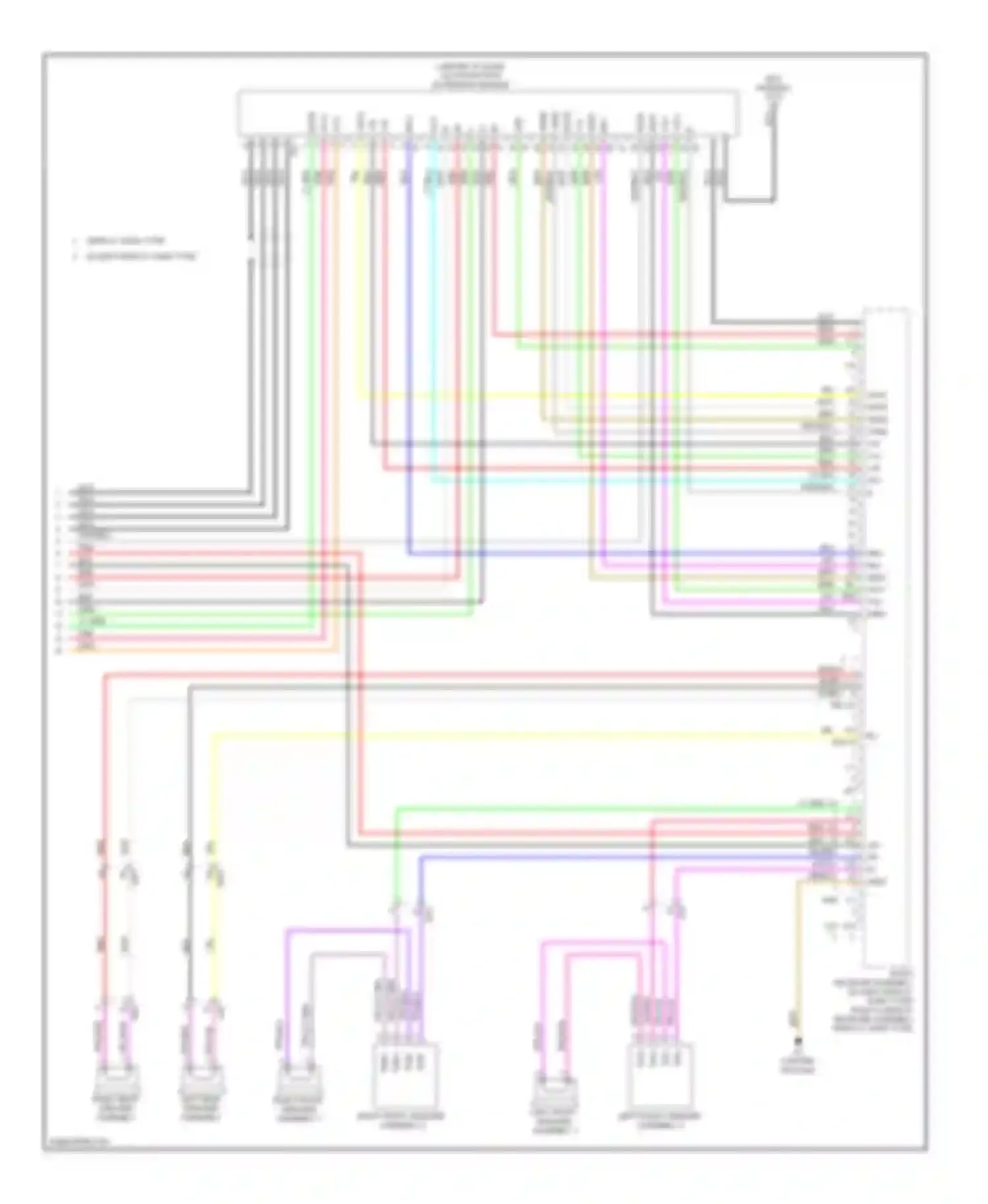 Wiring diagram left front speaker assembly 2 for Toyota Prius III facelift (2011-2015) (1 of 7)