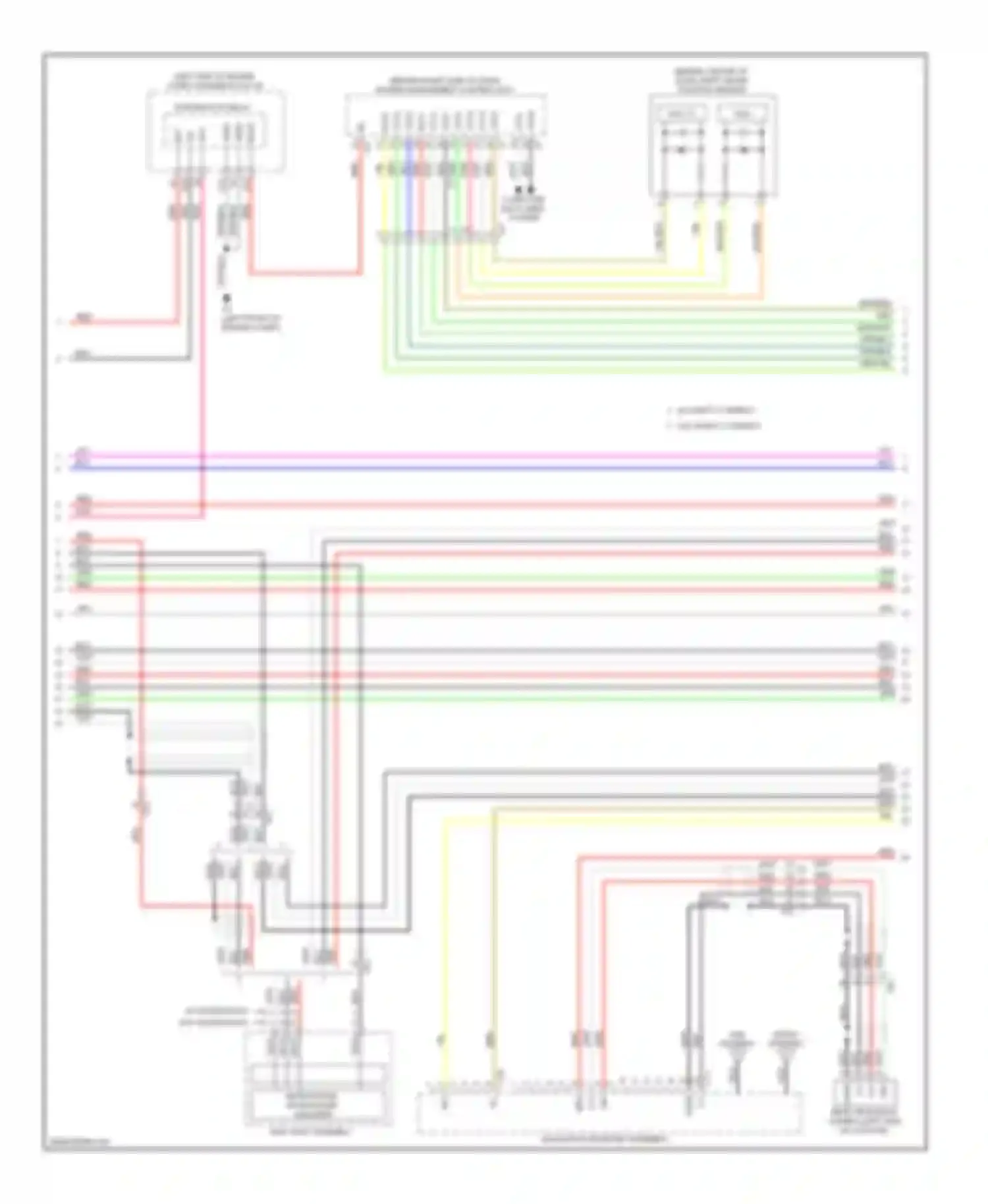 Wiring diagram navigation receiver assembly for Toyota Prius III facelift (2011-2015) (2 of 4)
