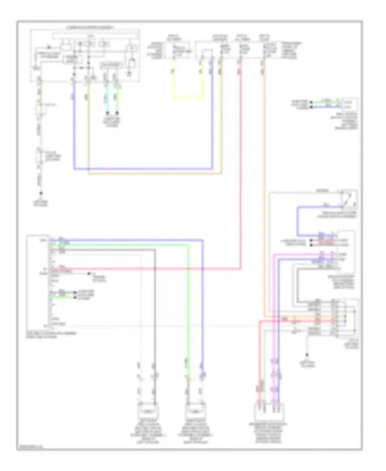 Wiring diagram pre-collision system ind for Toyota Prius III facelift (2011-2015) (2 of 2)