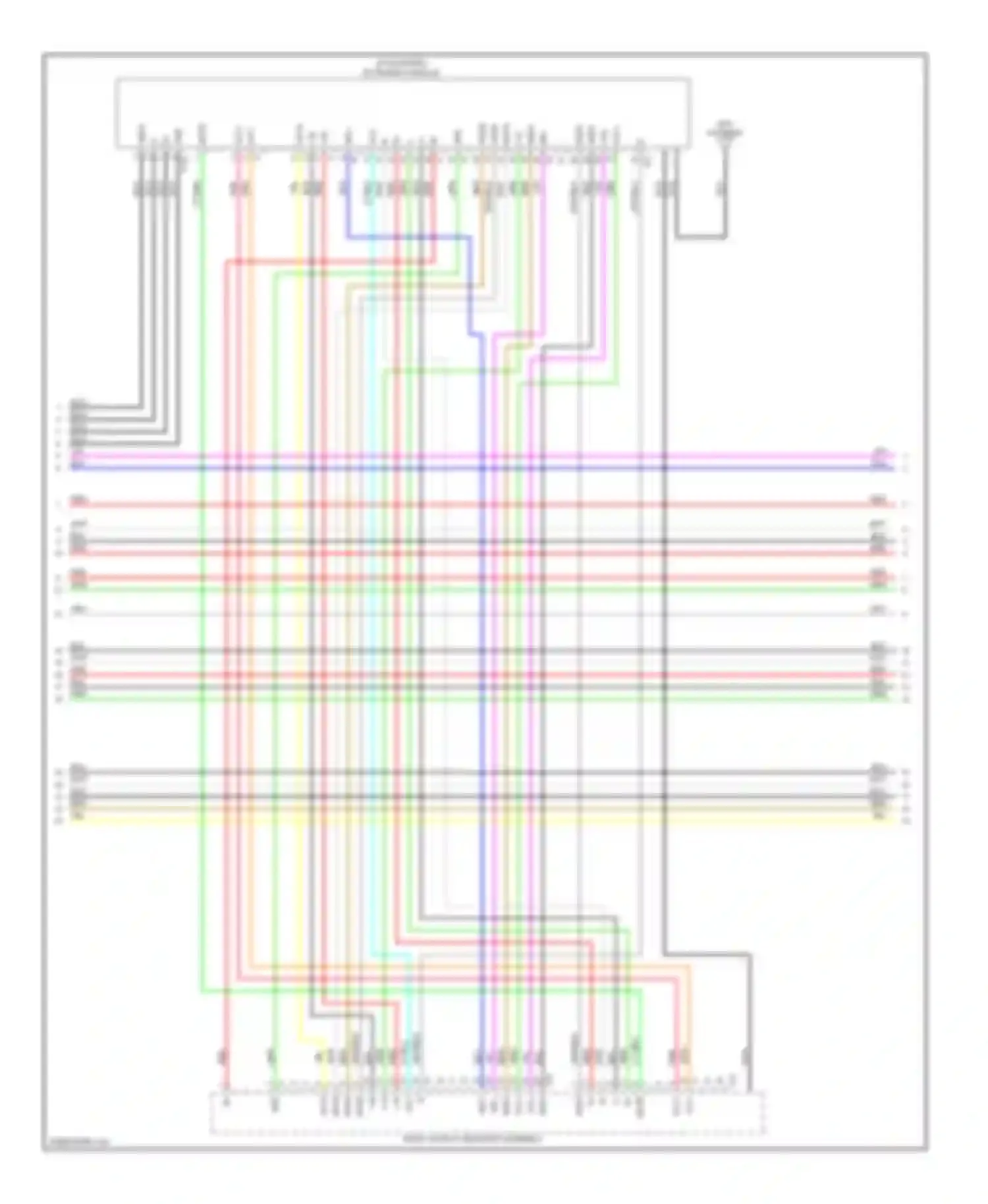 Wiring diagram radio, display receiver assembly for Toyota Prius III facelift (2011-2015) (6 of 18)