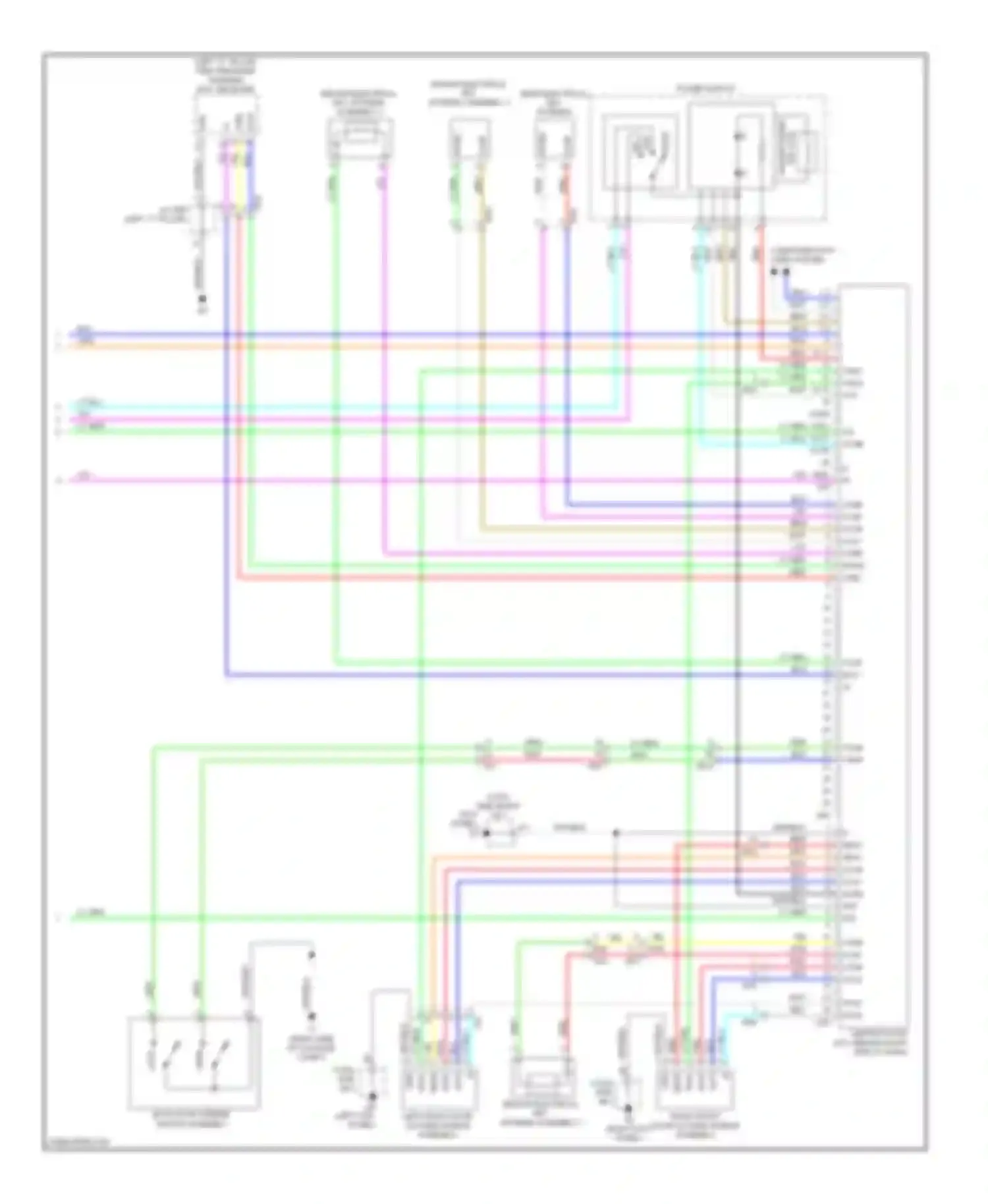 Wiring diagram right front door outside handle assembly for Toyota Prius III facelift (2011-2015) (1 of 2)