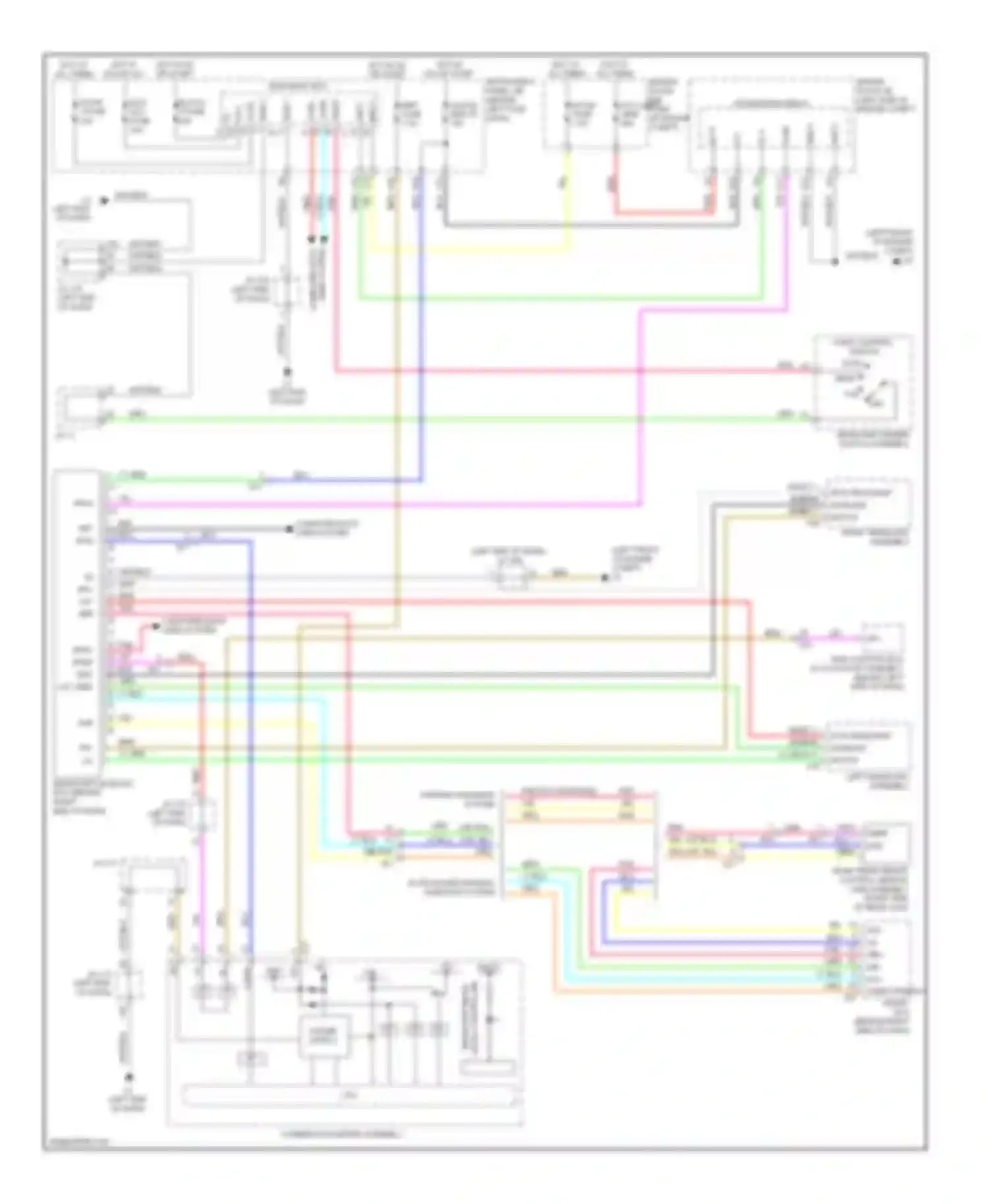 Wiring diagram w/ advanced parking guidance system for Toyota Prius III facelift (2011-2015) (2 of 2)