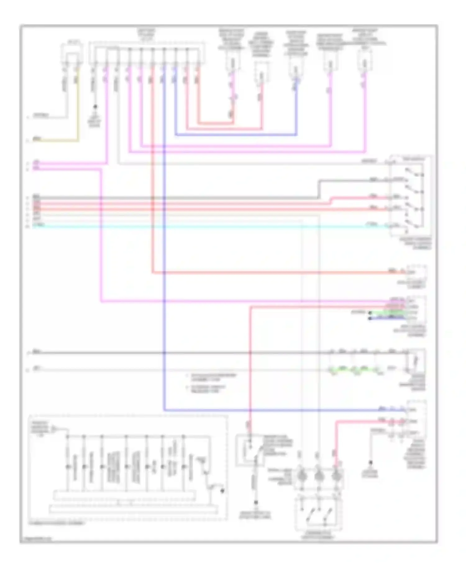 Wiring diagram w/ navigation receiver assembly type for Toyota Prius III facelift (2011-2015) (1 of 1)