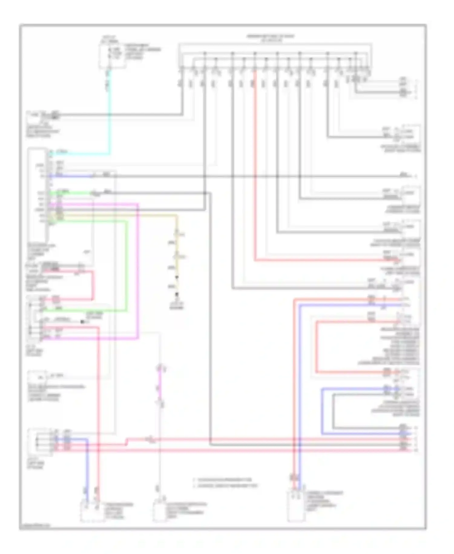 Wiring diagram w/ navigation receiver type w/ radio, display receiver type for Toyota Prius III facelift (2011-2015) (1 of 1)