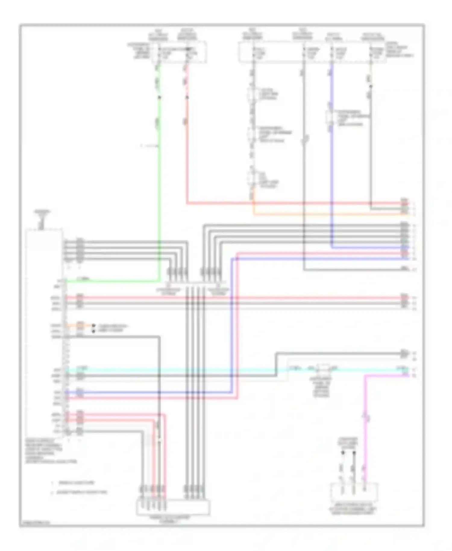 Wiring diagram w/o navigation system for Toyota Prius III facelift (2011-2015) (1 of 1)