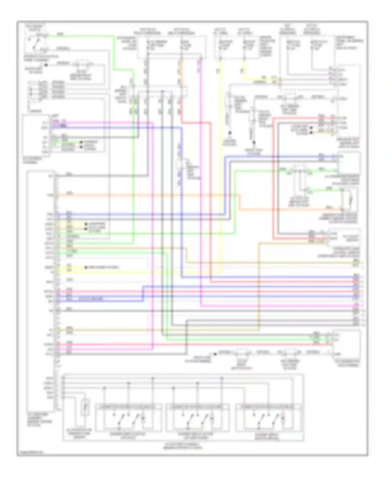 Prius Toyota III (2009-2011): Automatic a/c circuit (1 of 3)