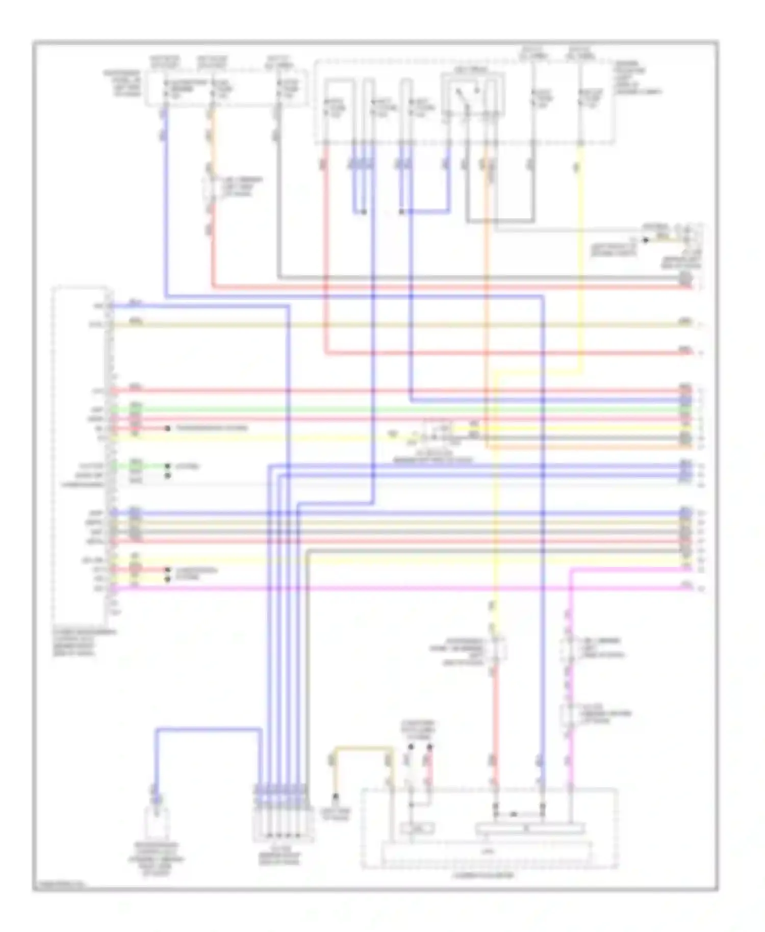 Prius Toyota III (2009-2011): Wiring diagram engine performance 1.8l, hybrid system circuit (1 of 6)