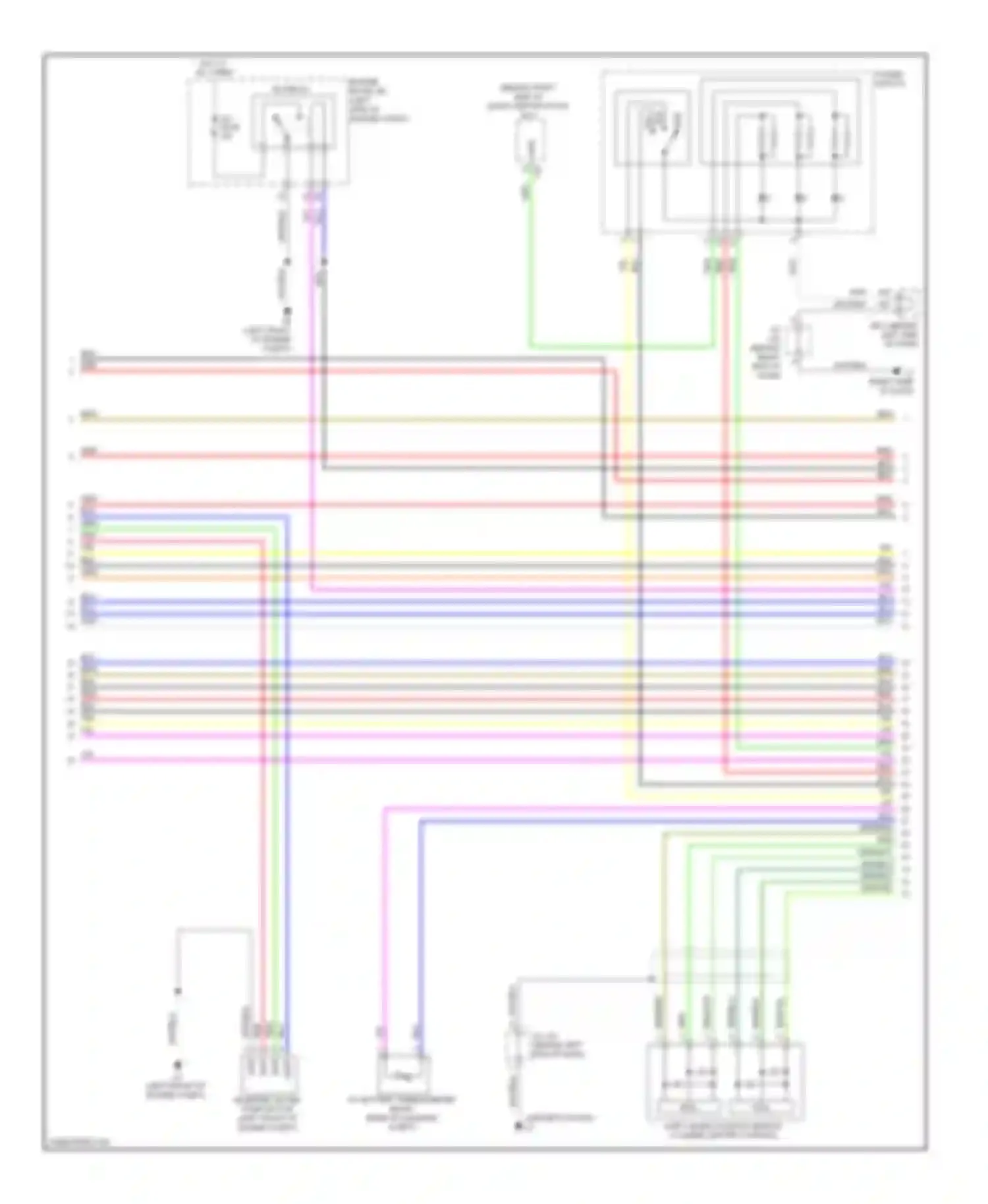 Prius Toyota III (2009-2011): Wiring diagram engine performance 1.8l, hybrid system circuit (2 of 6)
