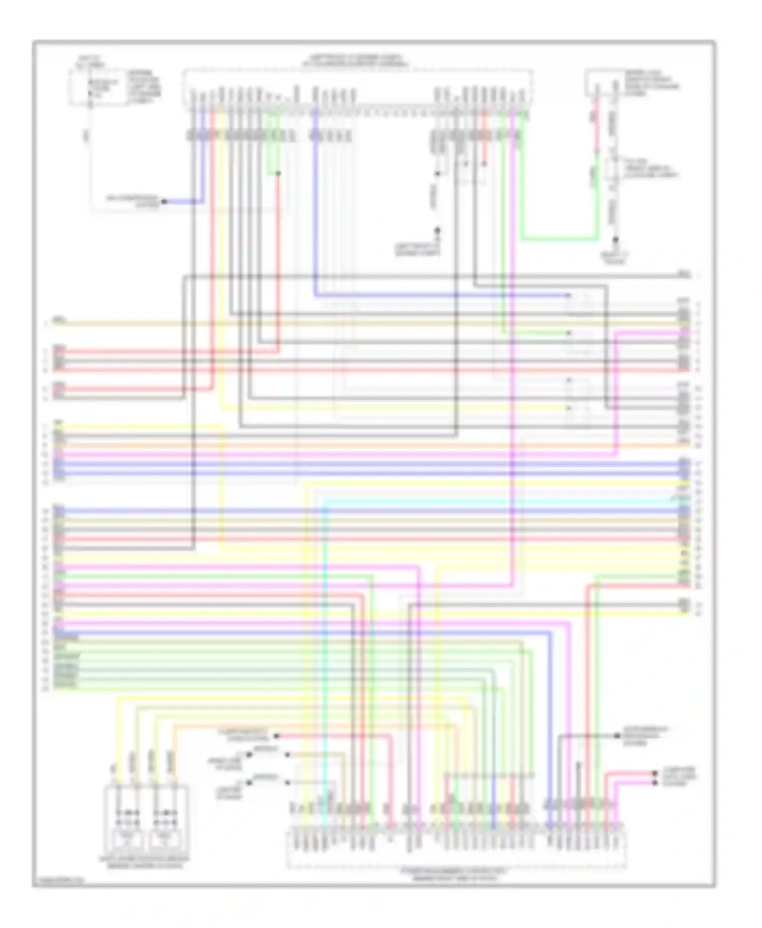 Prius Toyota III (2009-2011): Wiring diagram engine performance 1.8l, hybrid system circuit (3 of 6)