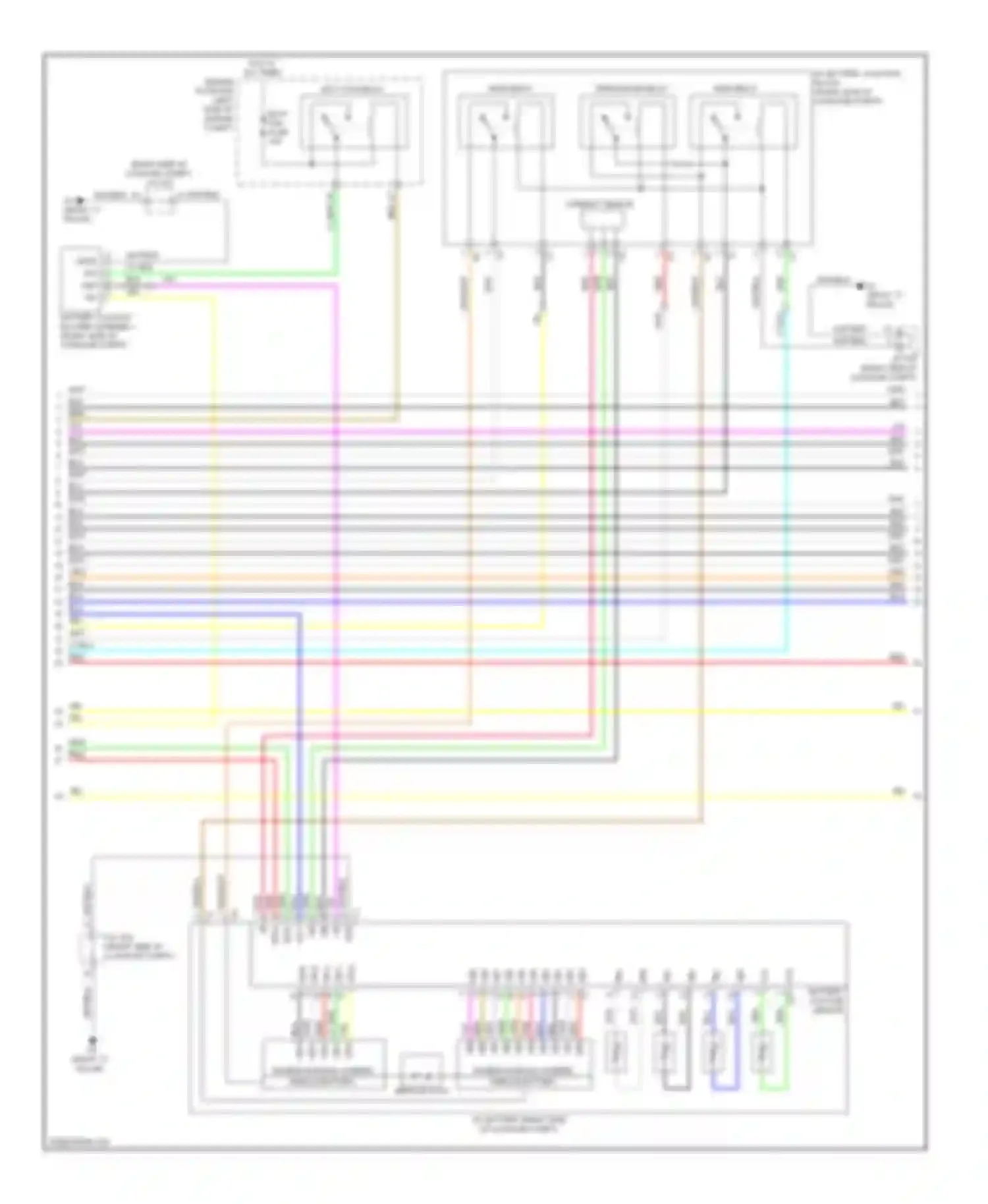 Prius Toyota III (2009-2011): Wiring diagram engine performance 1.8l, hybrid system circuit (5 of 6)