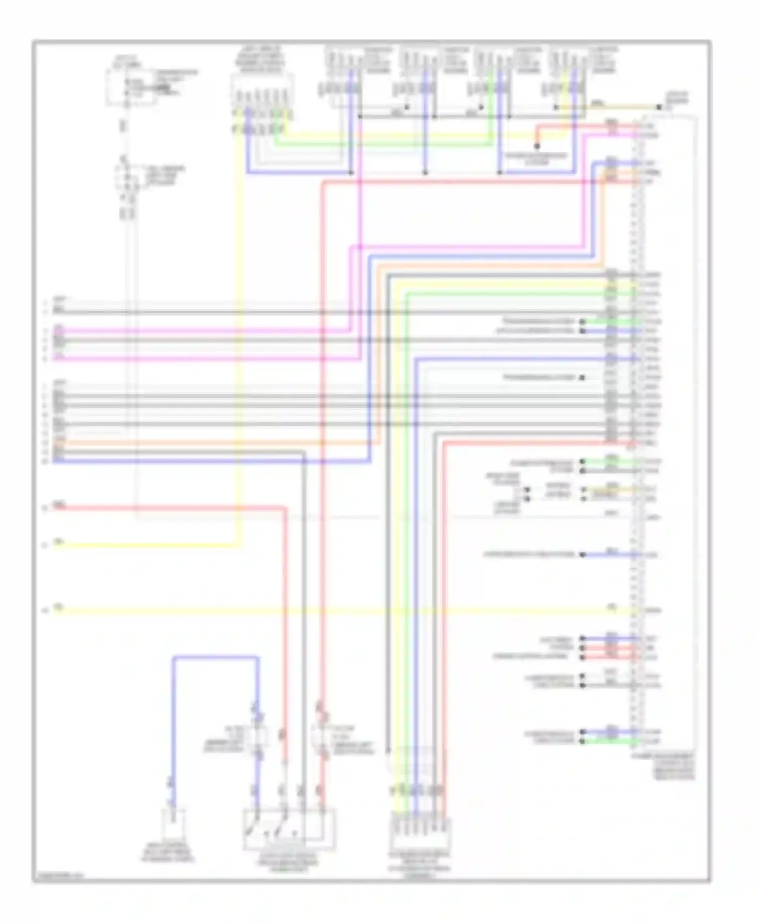 Prius Toyota III (2009-2011): Wiring diagram engine performance 1.8l, hybrid system circuit (6 of 6)