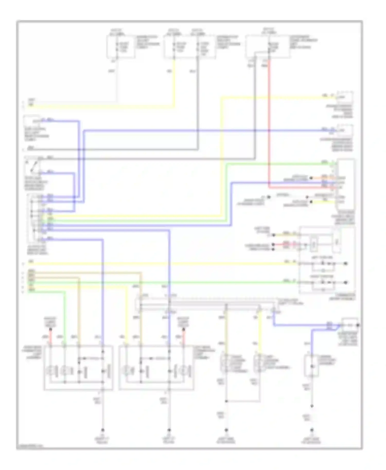 Prius Toyota III (2009-2011): Exterior lamps circuit (2 of 2)