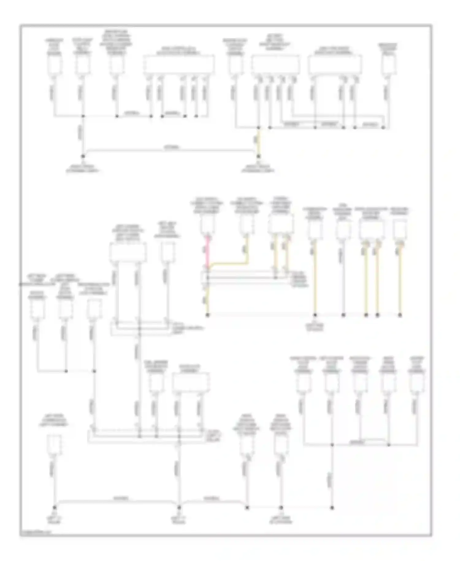 Prius Toyota III (2009-2011): Ground distribution circuit (1 of 4)