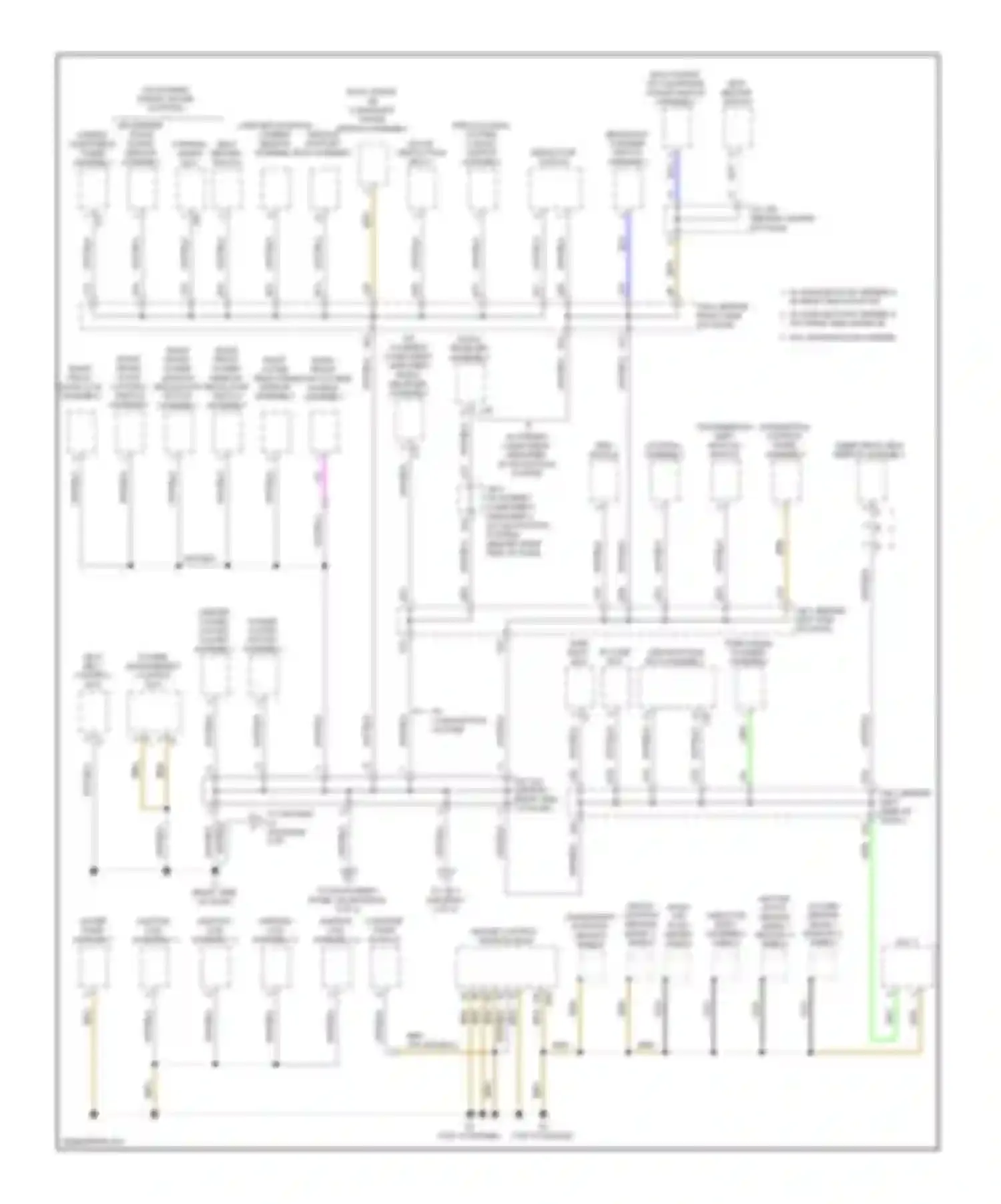 Prius Toyota III (2009-2011): Ground distribution circuit (3 of 4)