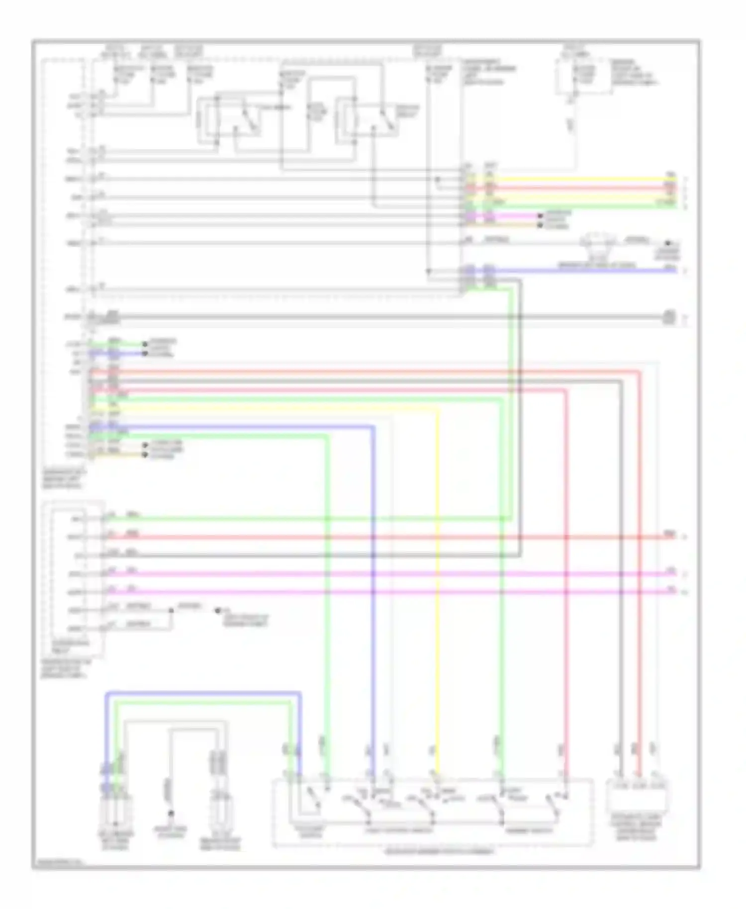 Prius Toyota III (2009-2011): Headlamps & fog lamps circuit, without drl (1 of 2)