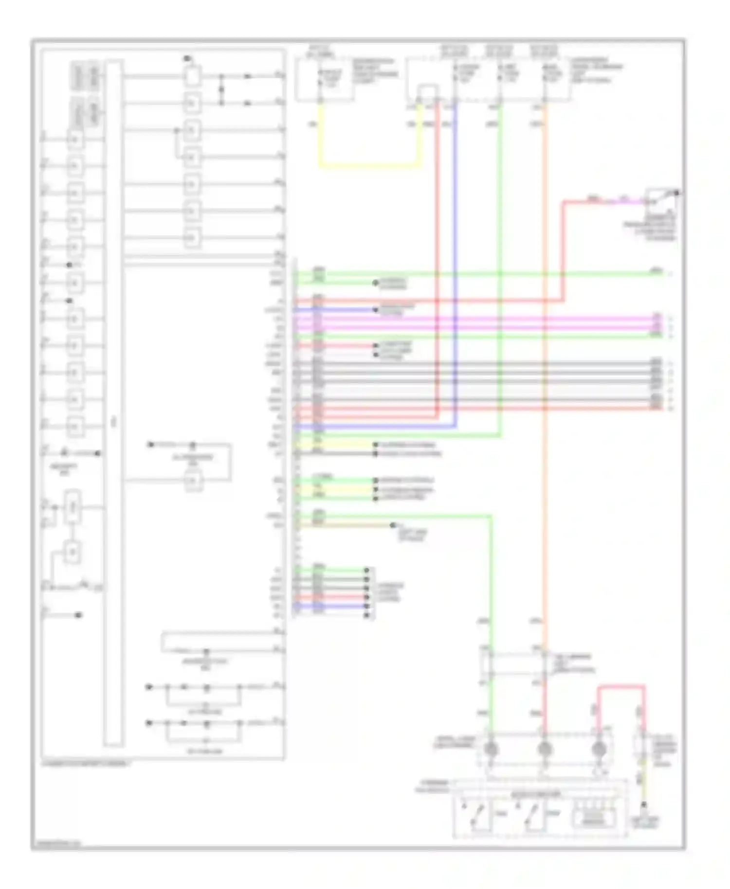 Prius Toyota III (2009-2011): Instrument cluster circuit (1 of 2)