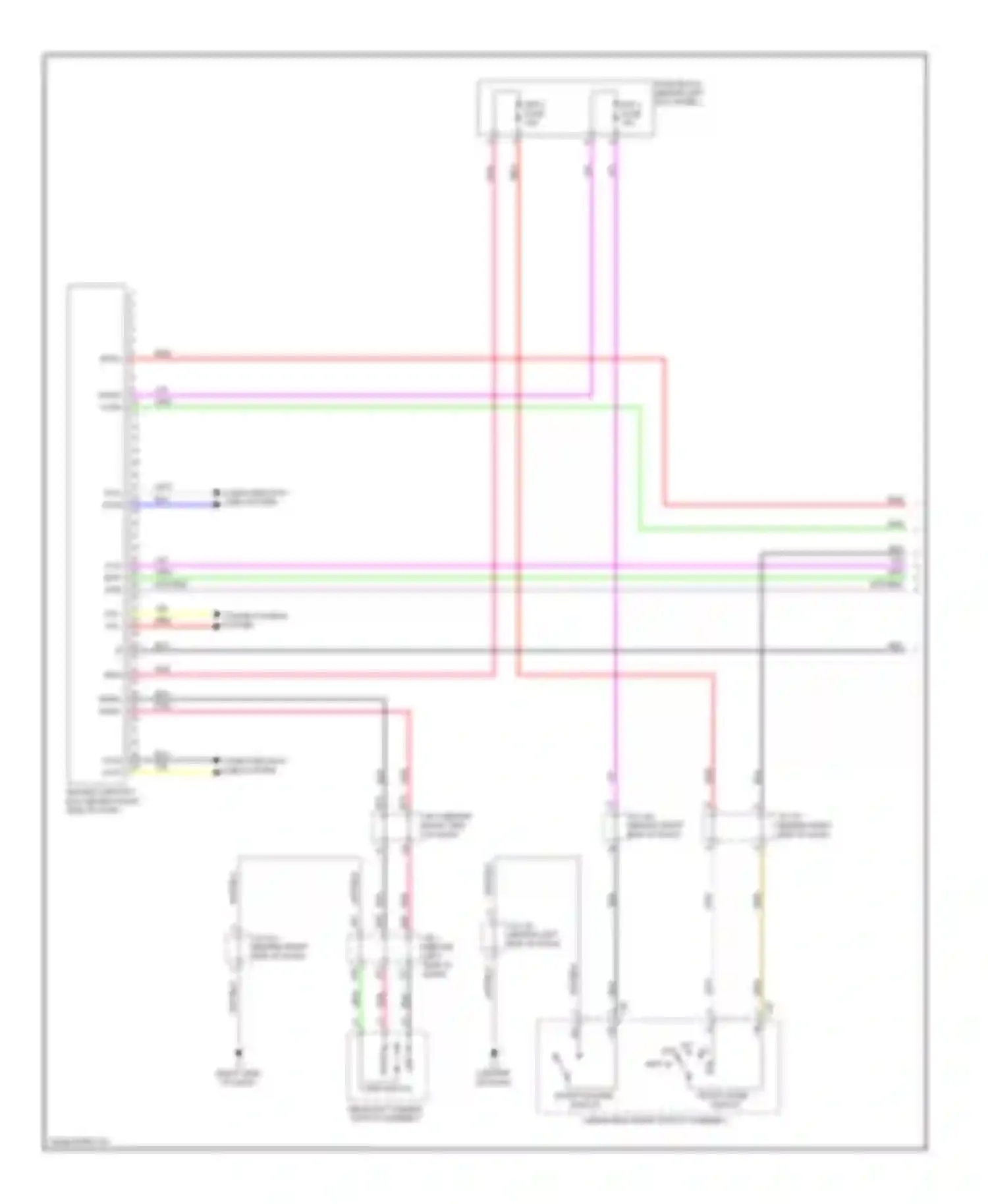 Prius Toyota III (2009-2011): Lane departure warning circuit (1 of 2)