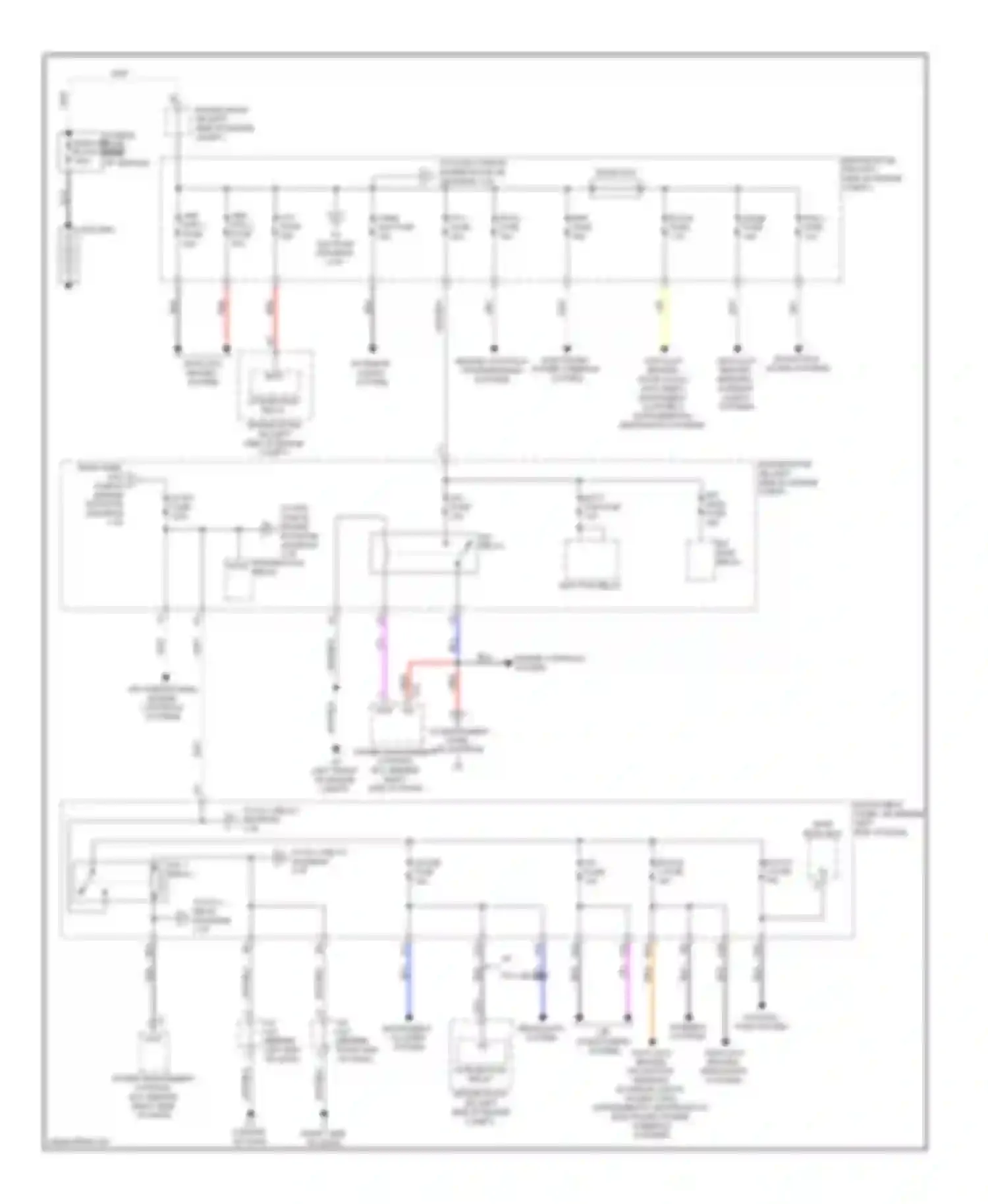Prius Toyota III (2009-2011): Power distribution circuit (1 of 3)