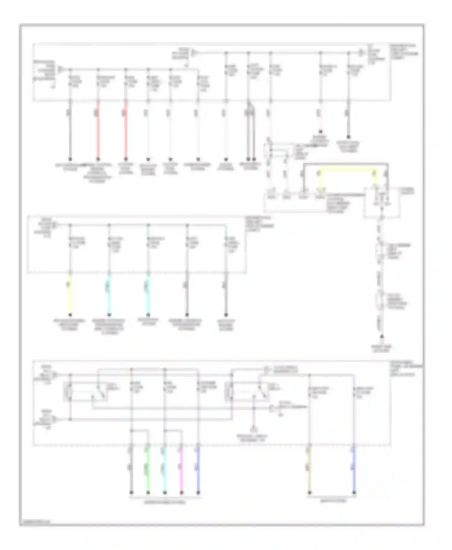 Prius Toyota III (2009-2011): Power distribution circuit (2 of 3)