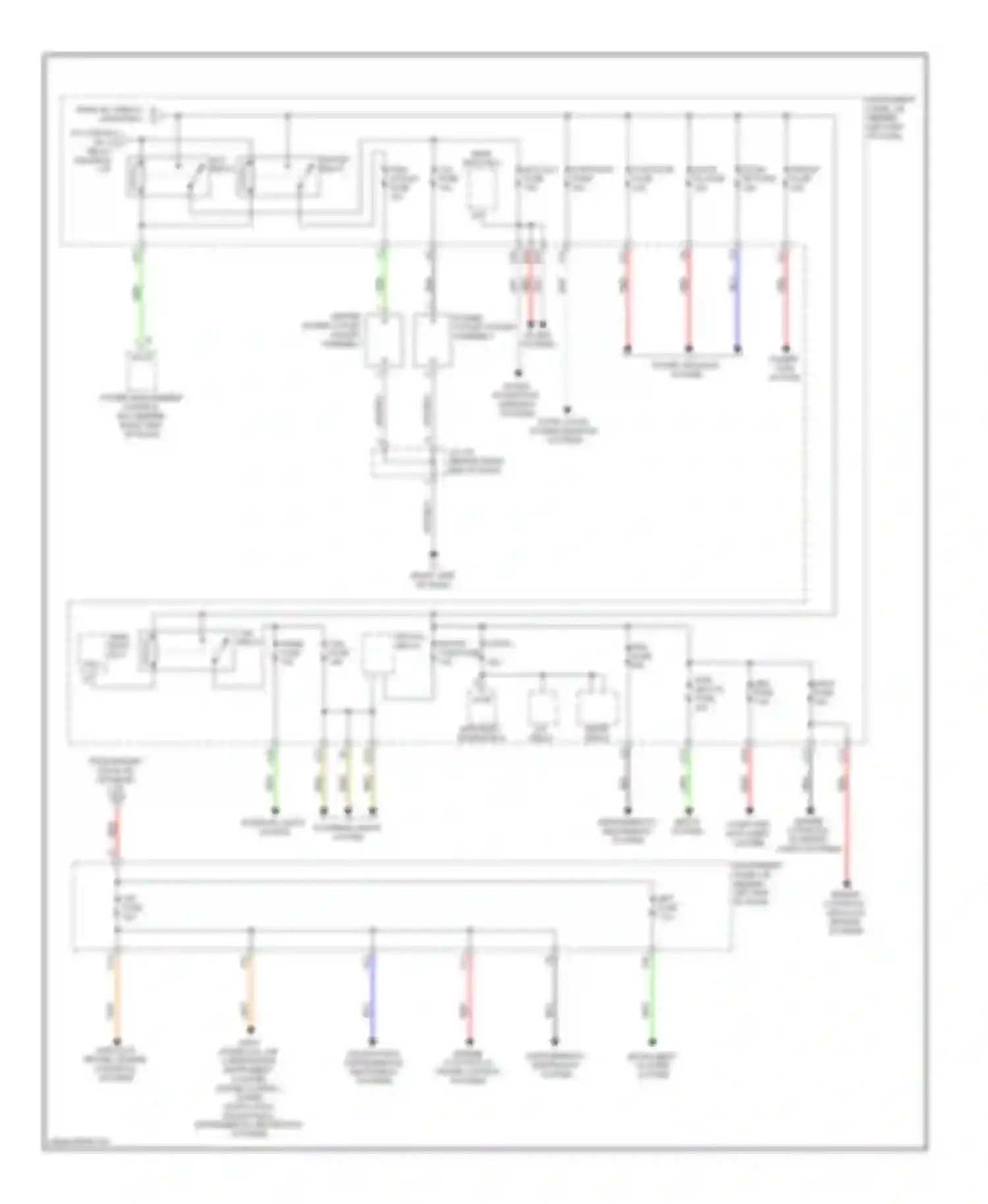Prius Toyota III (2009-2011): Power distribution circuit (3 of 3)
