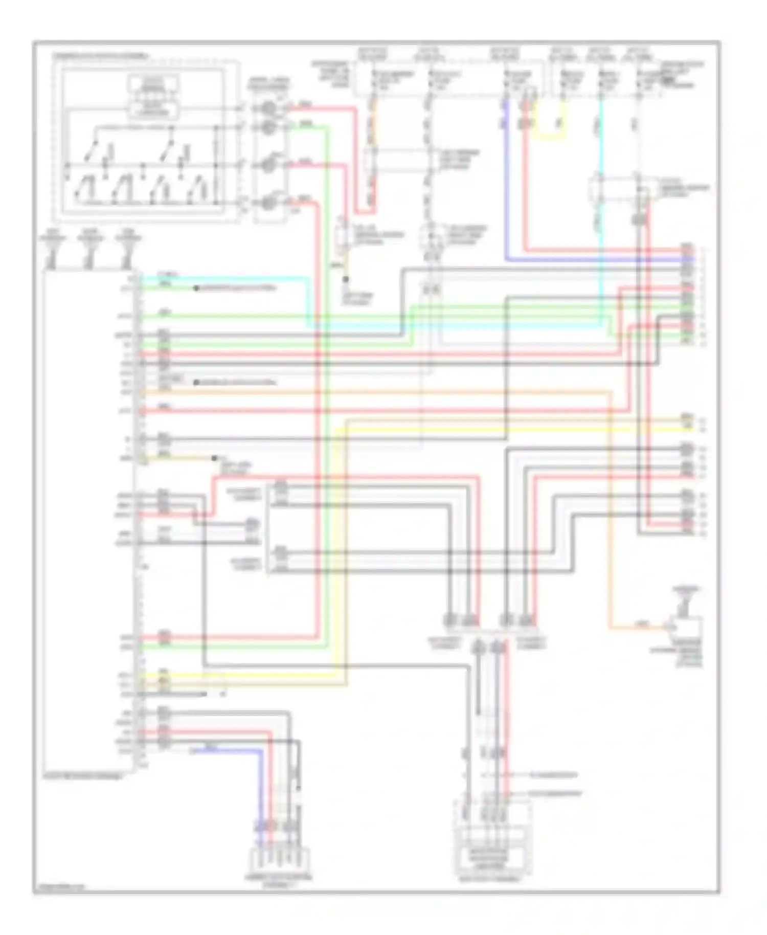 Prius Toyota III (2009-2011): Radio circuit, without navigation with stereo component amplifier (1 of 2)