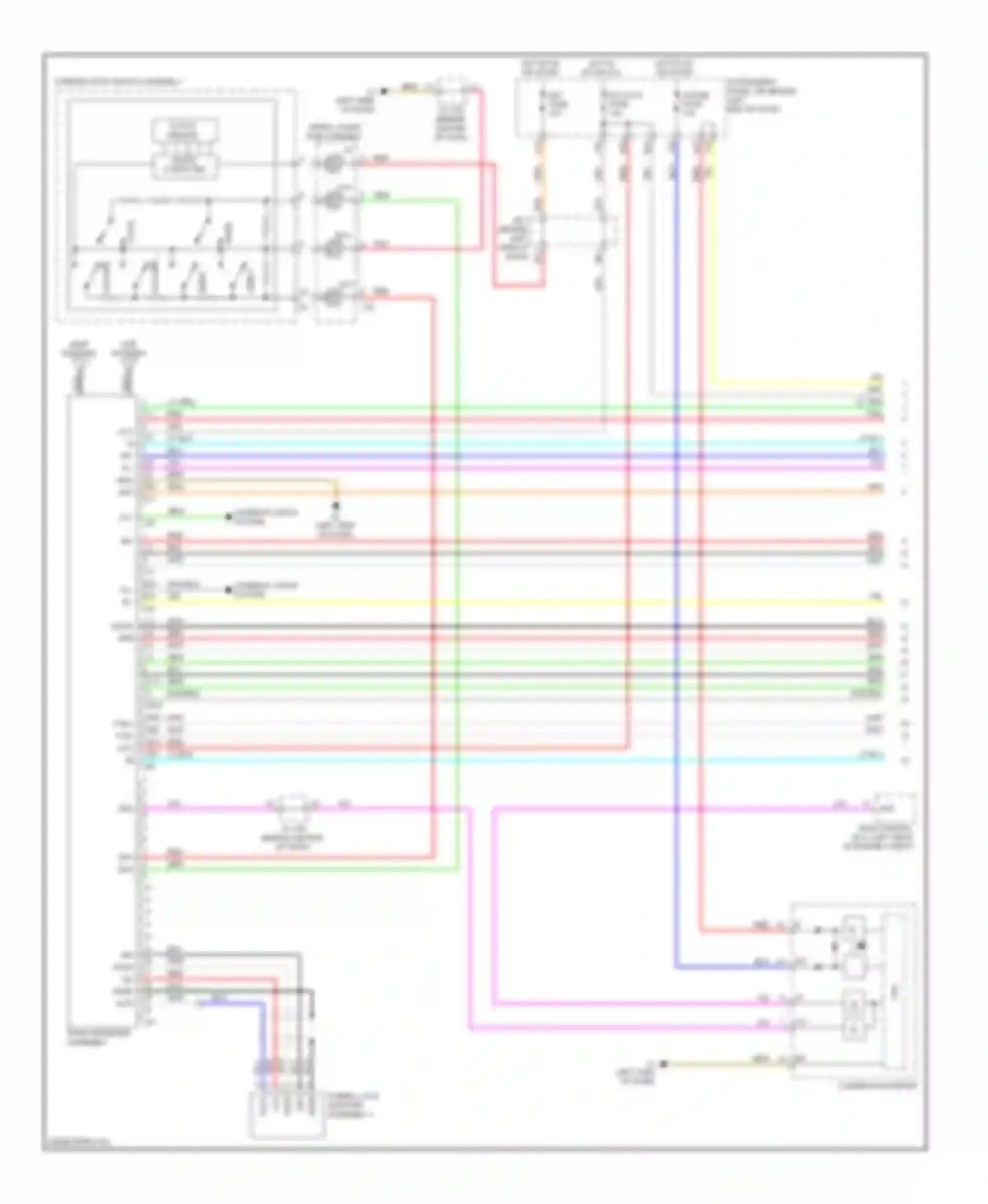 Prius Toyota III (2009-2011): Radio circuit, without stereo component amplifier (1 of 2)