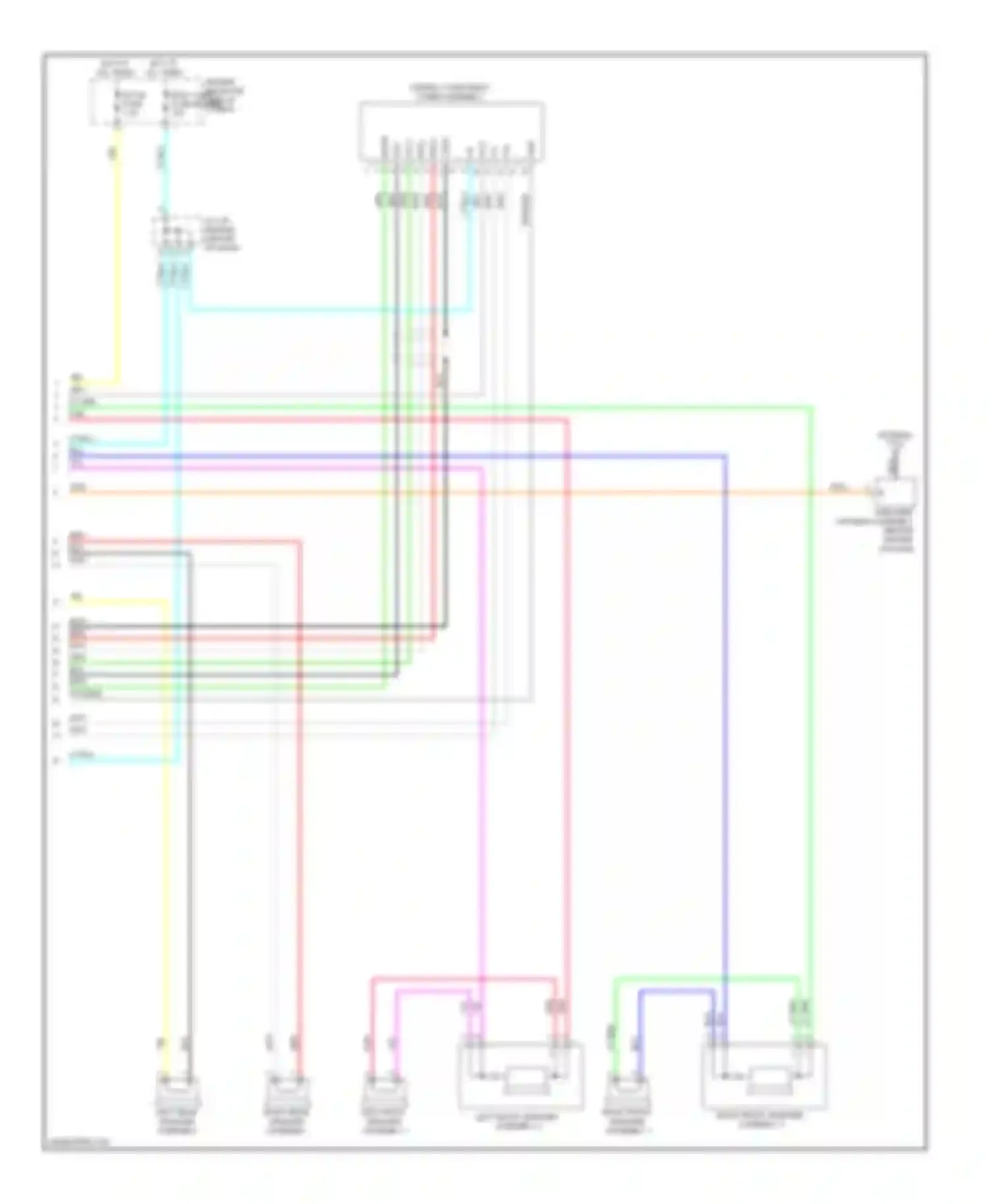 Prius Toyota III (2009-2011): Radio circuit, without stereo component amplifier (2 of 2)