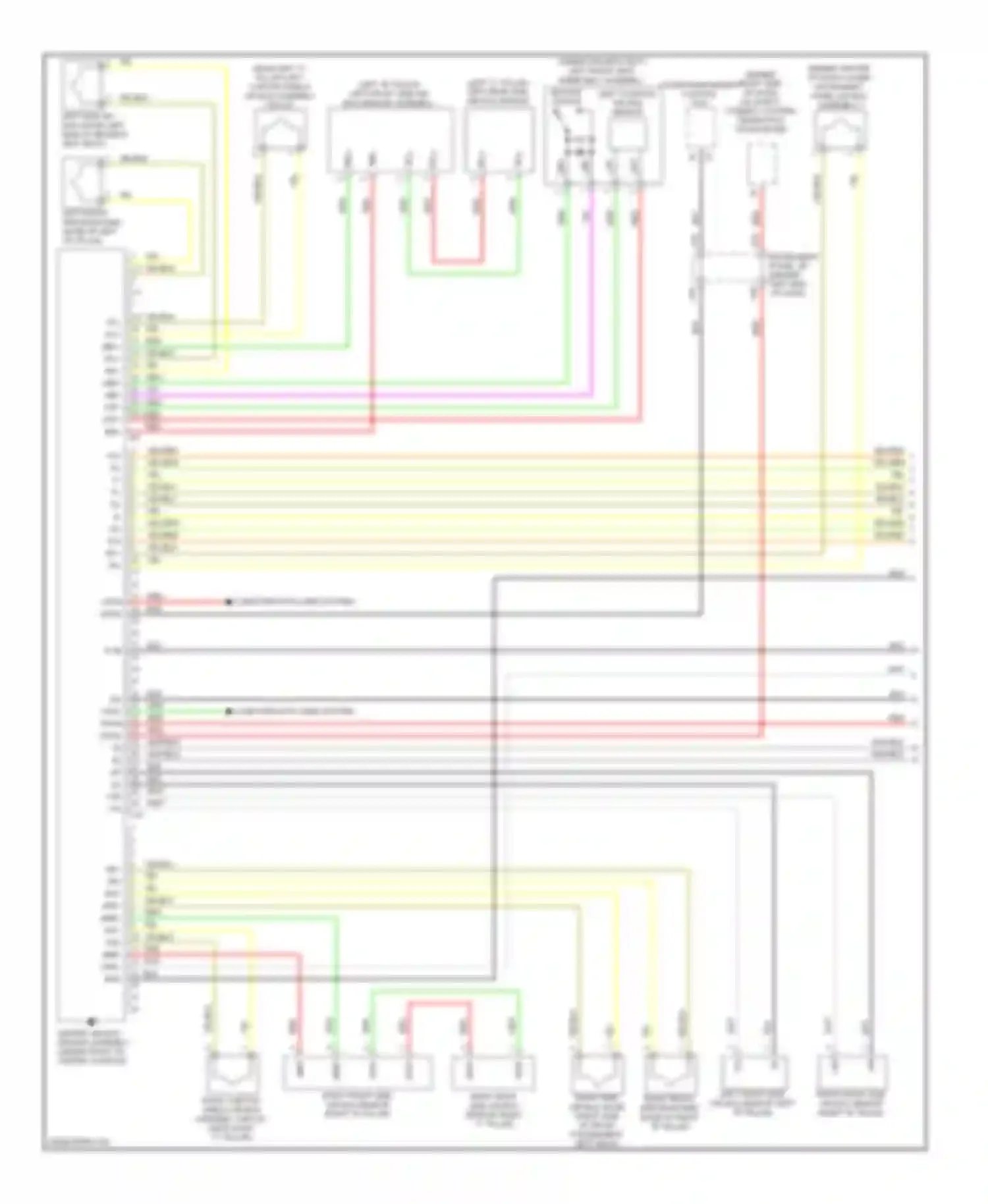 Prius Toyota III (2009-2011): Supplemental restraints circuit (1 of 2)