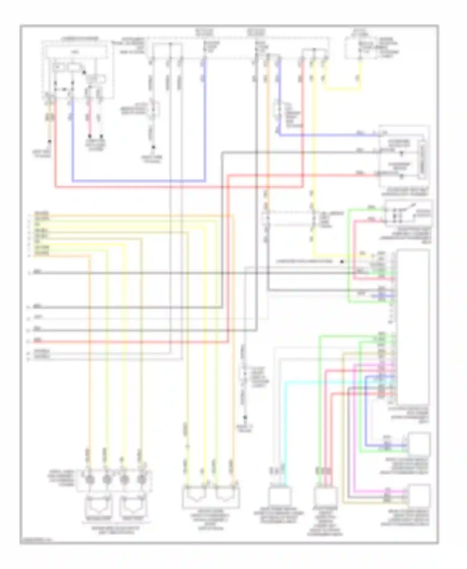 Prius Toyota III (2009-2011): Supplemental restraints circuit (2 of 2)
