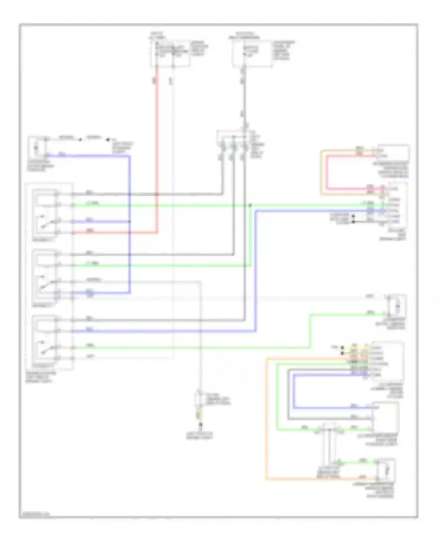 Wiring diagram a/c amplifier assembly (behind center for Toyota Prius III (2009-2011) (1 of 1)