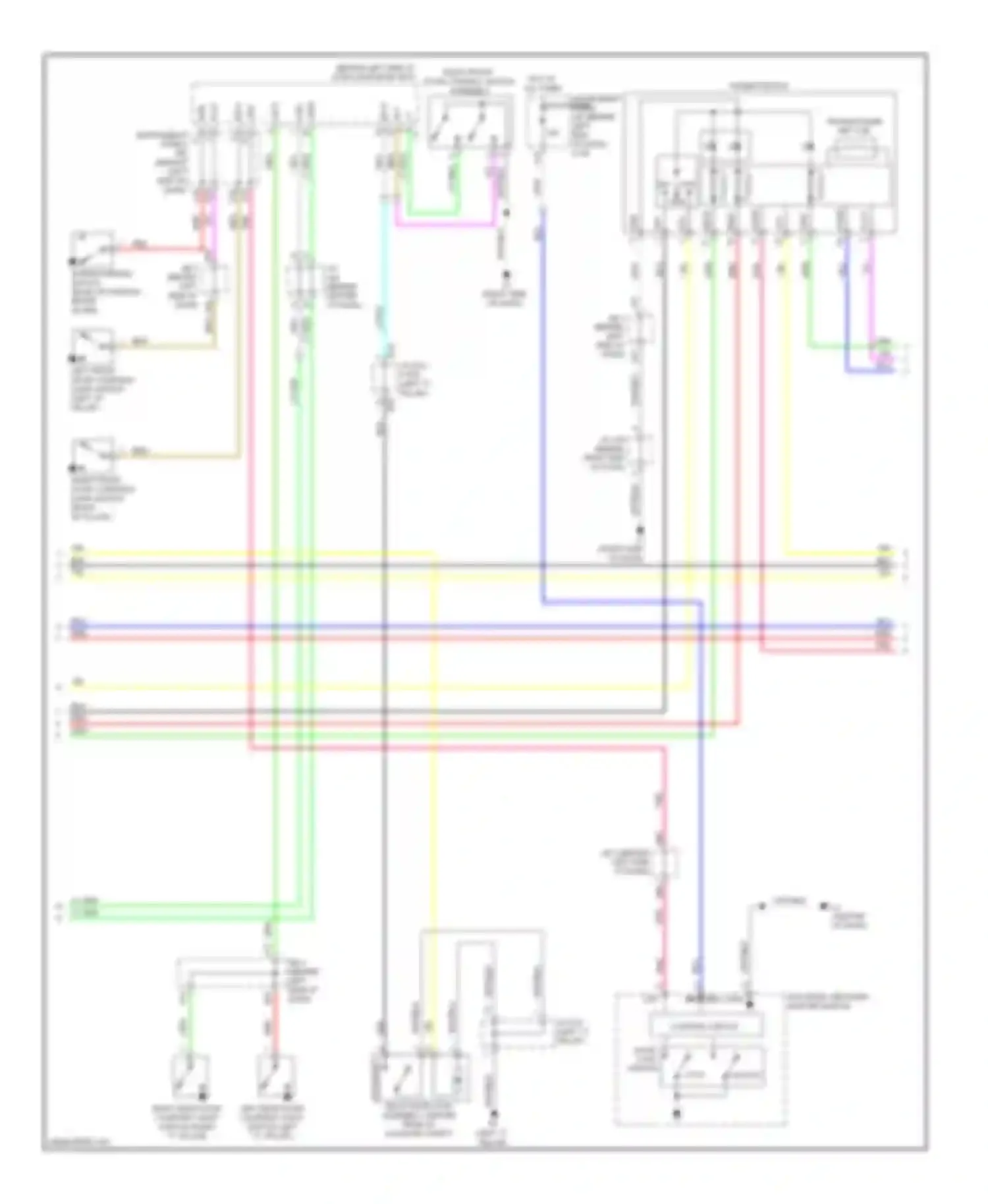 Wiring diagram control circuit for Toyota Prius III (2009-2011) (1 of 3)