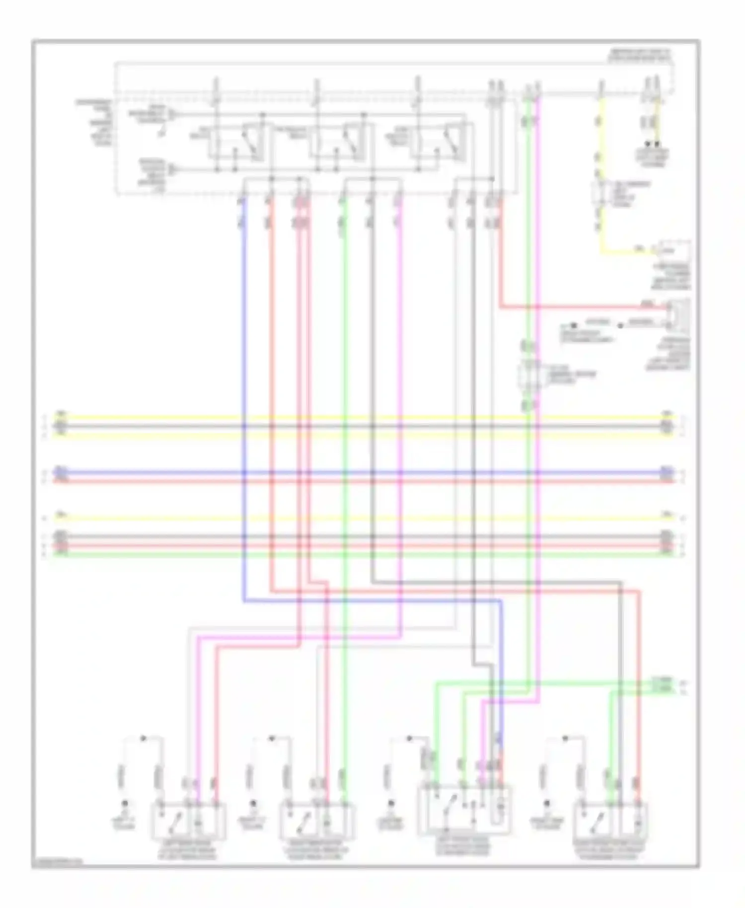 Wiring diagram end of dash) for Toyota Prius III (2009-2011) (3 of 5)