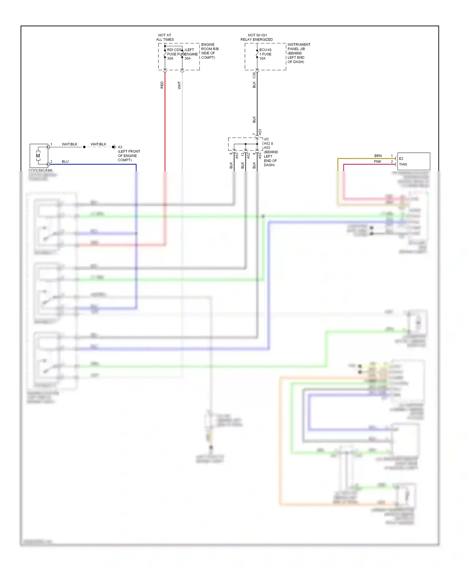 Toyota Prius III (2009-2011) engine compt) wiring diagram  (2 of 3)
