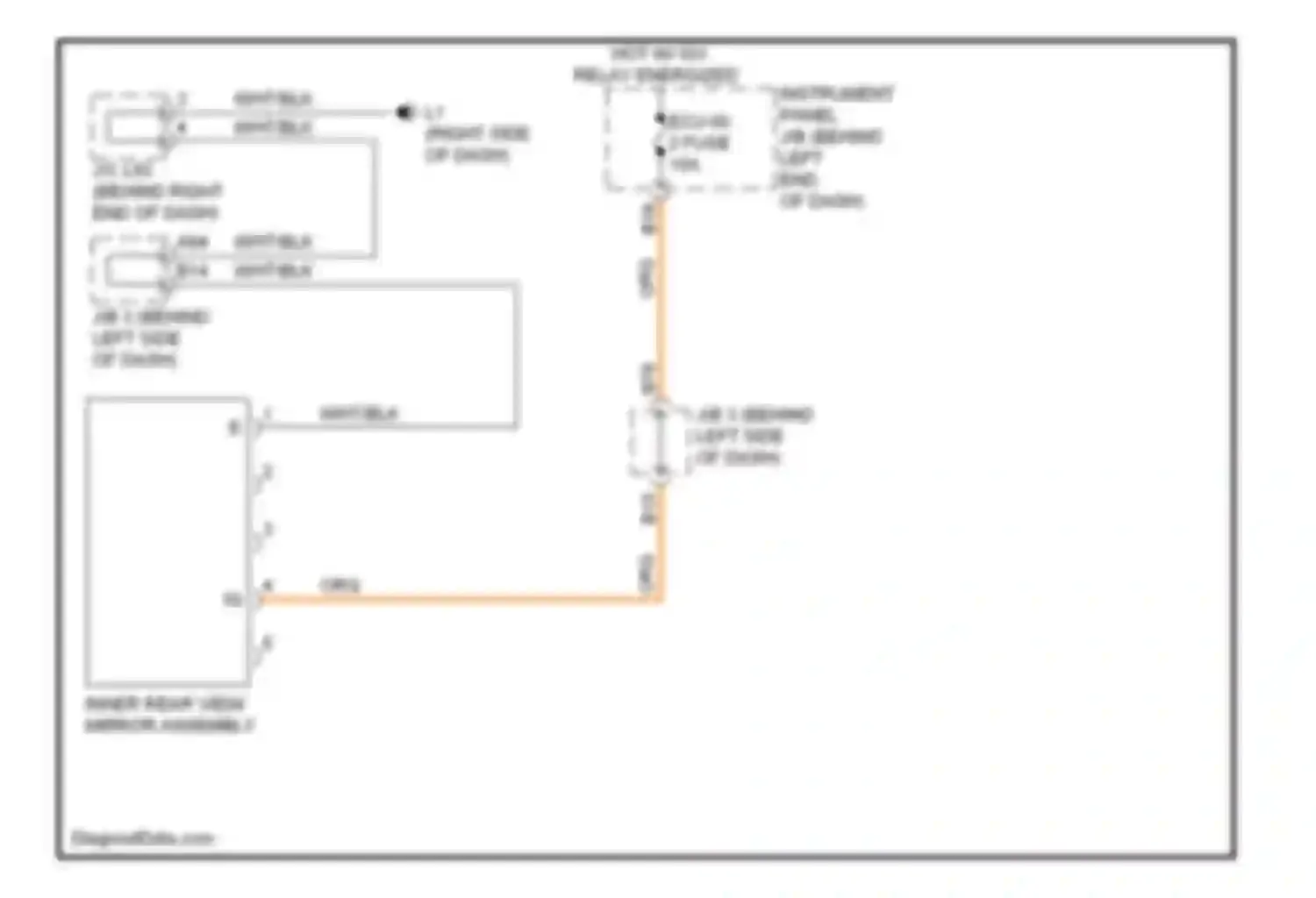 Wiring diagram inner rear view mirror assembly for Toyota Prius III (2009-2011) (3 of 5)