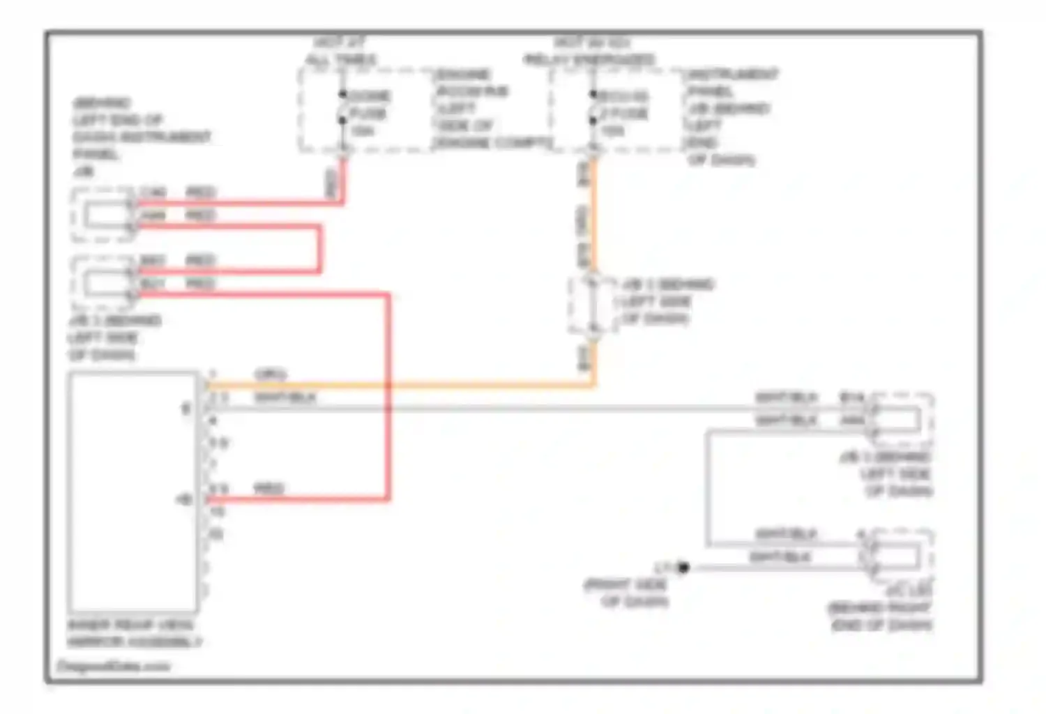 Wiring diagram inner rear view mirror assembly for Toyota Prius III (2009-2011) (1 of 5)