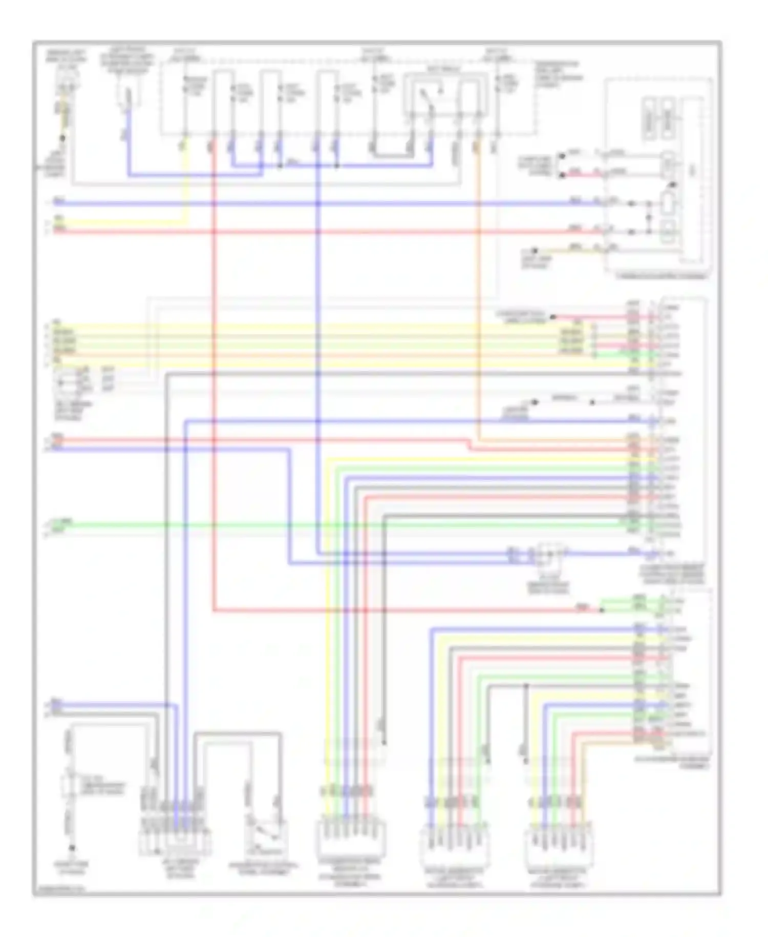 Wiring diagram integration control, panel assembly for Toyota Prius III (2009-2011) (5 of 7)