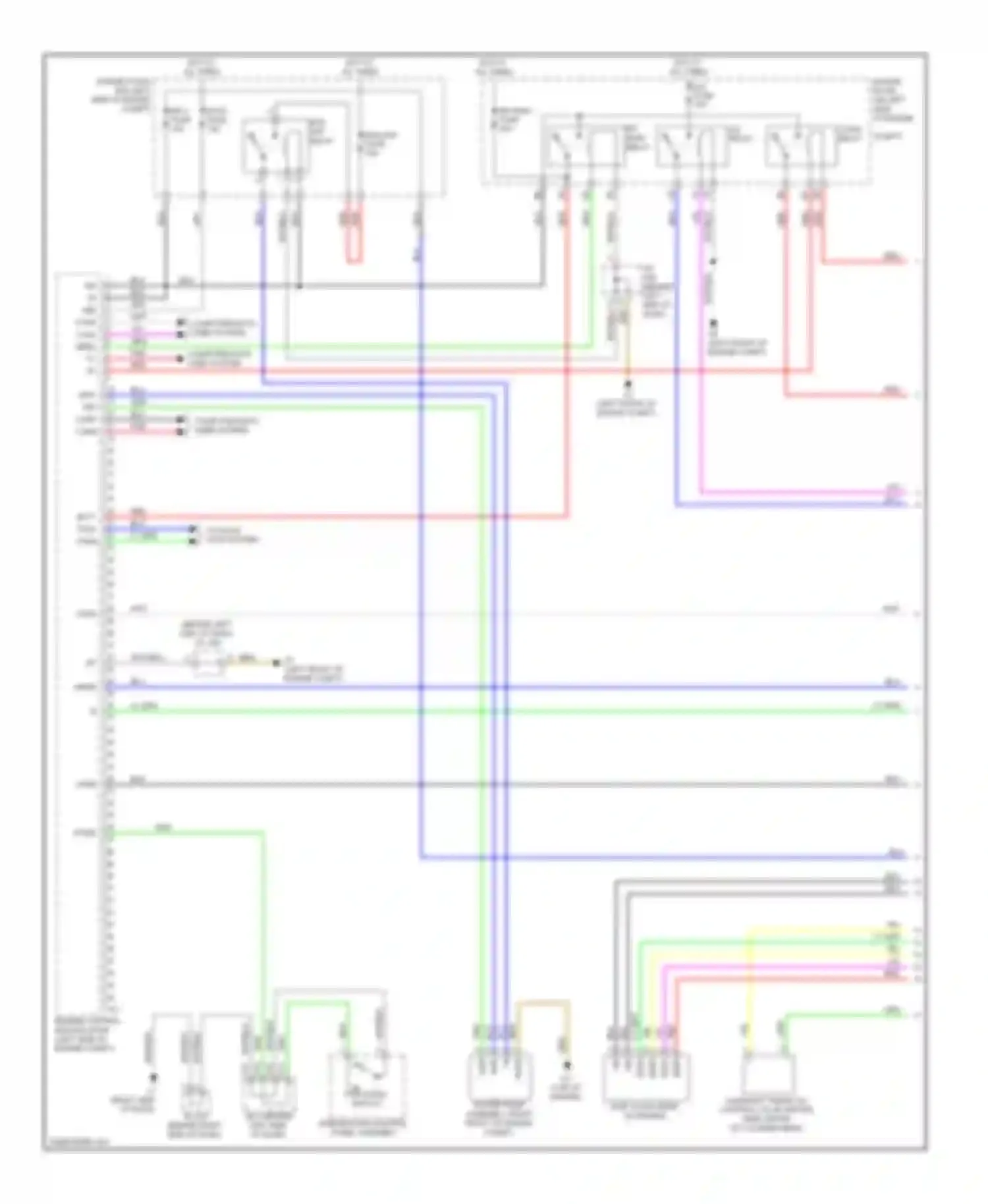 Wiring diagram integration control, panel assembly for Toyota Prius III (2009-2011) (6 of 7)