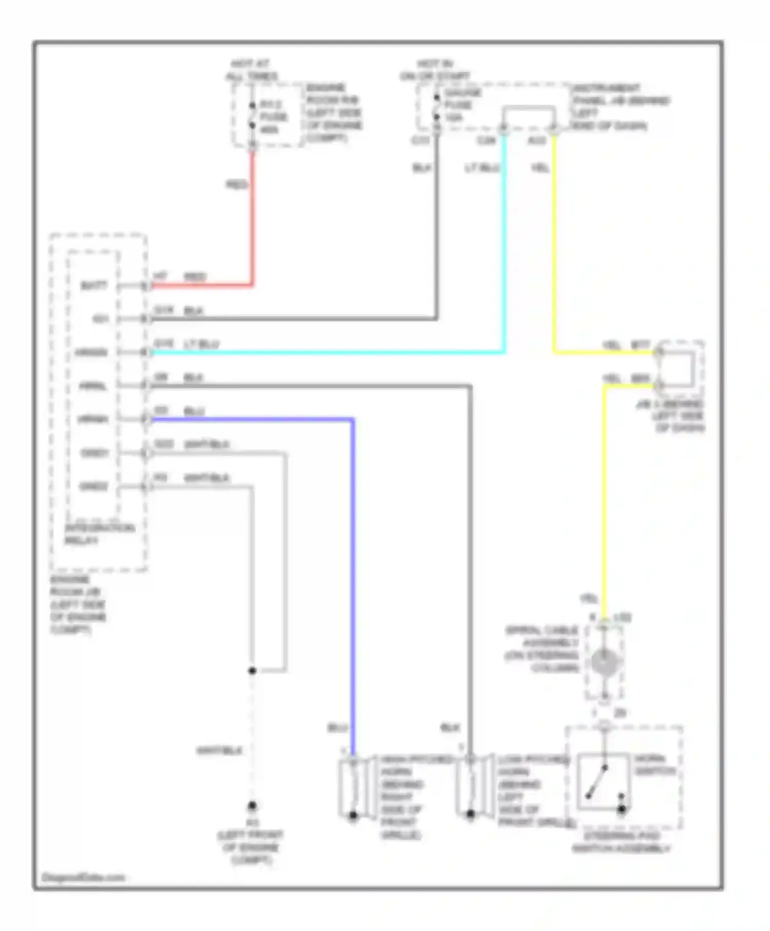 Wiring diagram integration relay for Toyota Prius III (2009-2011) (6 of 12)