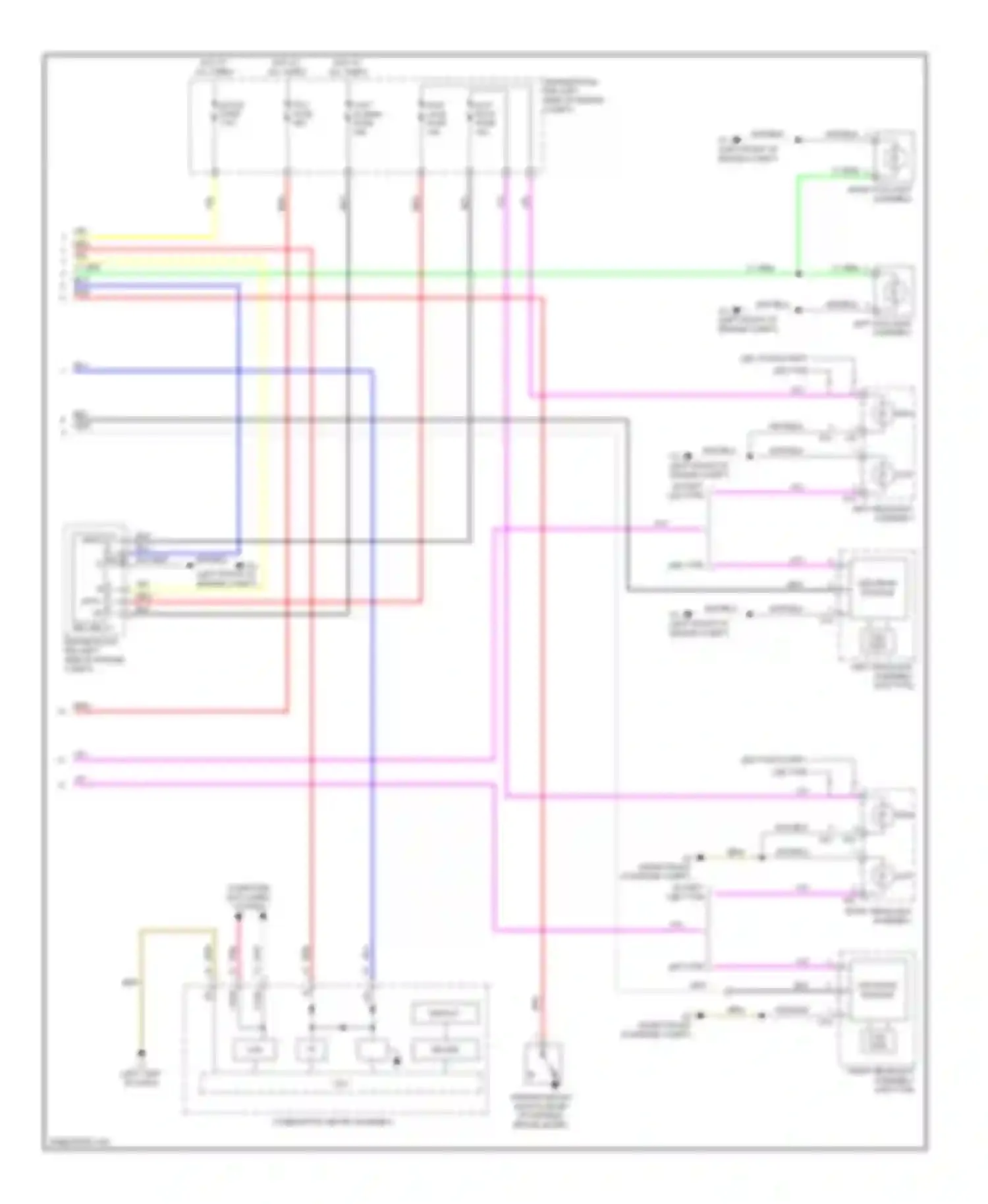 Wiring diagram led drive module for Toyota Prius III (2009-2011) (1 of 2)
