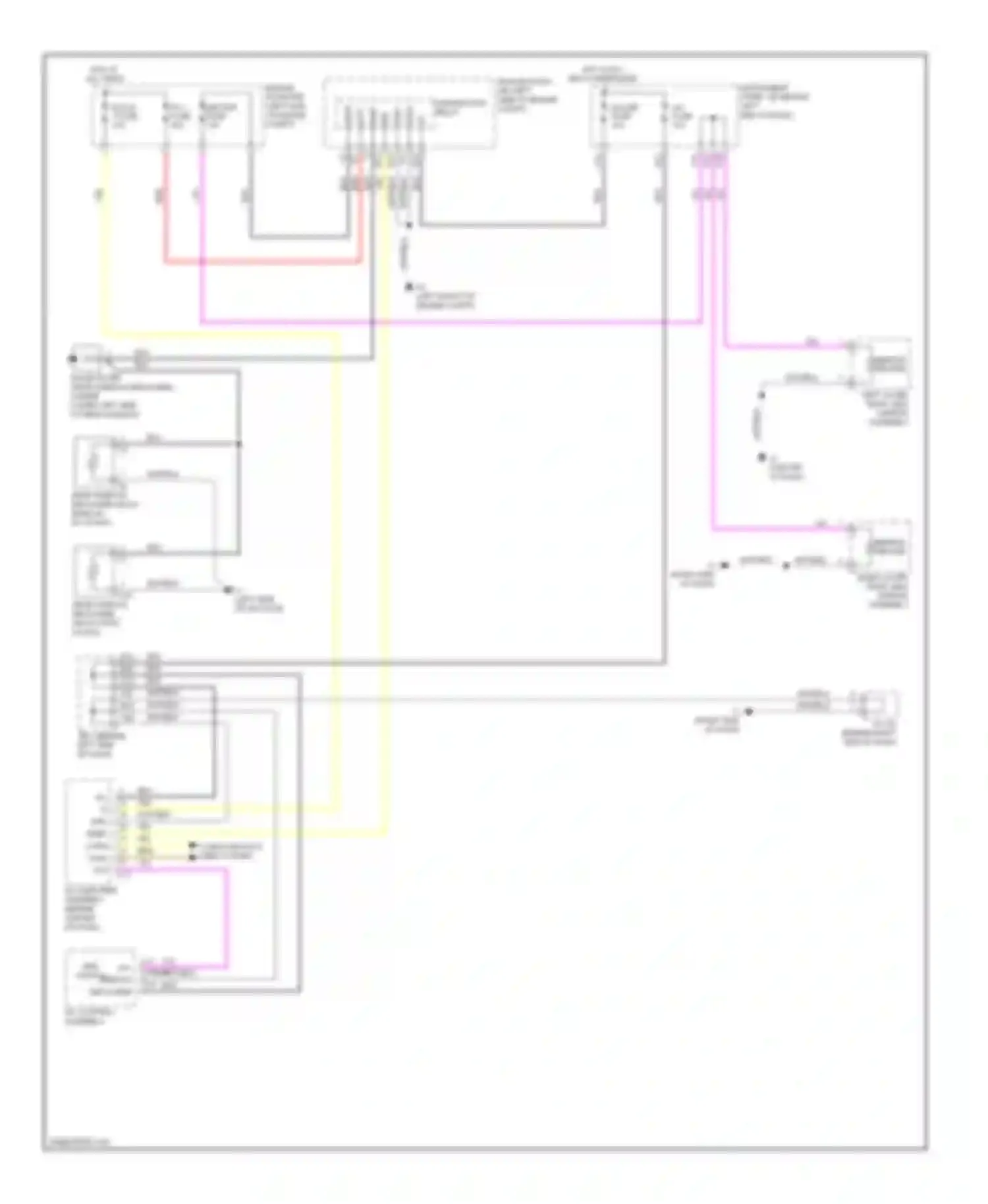 Wiring diagram right outer rear view mirror assembly for Toyota Prius III (2009-2011) (1 of 3)