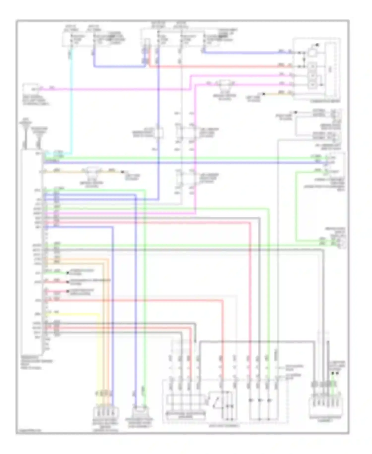 Wiring diagram stereo component amplifier for Toyota Prius III (2009-2011) (1 of 1)