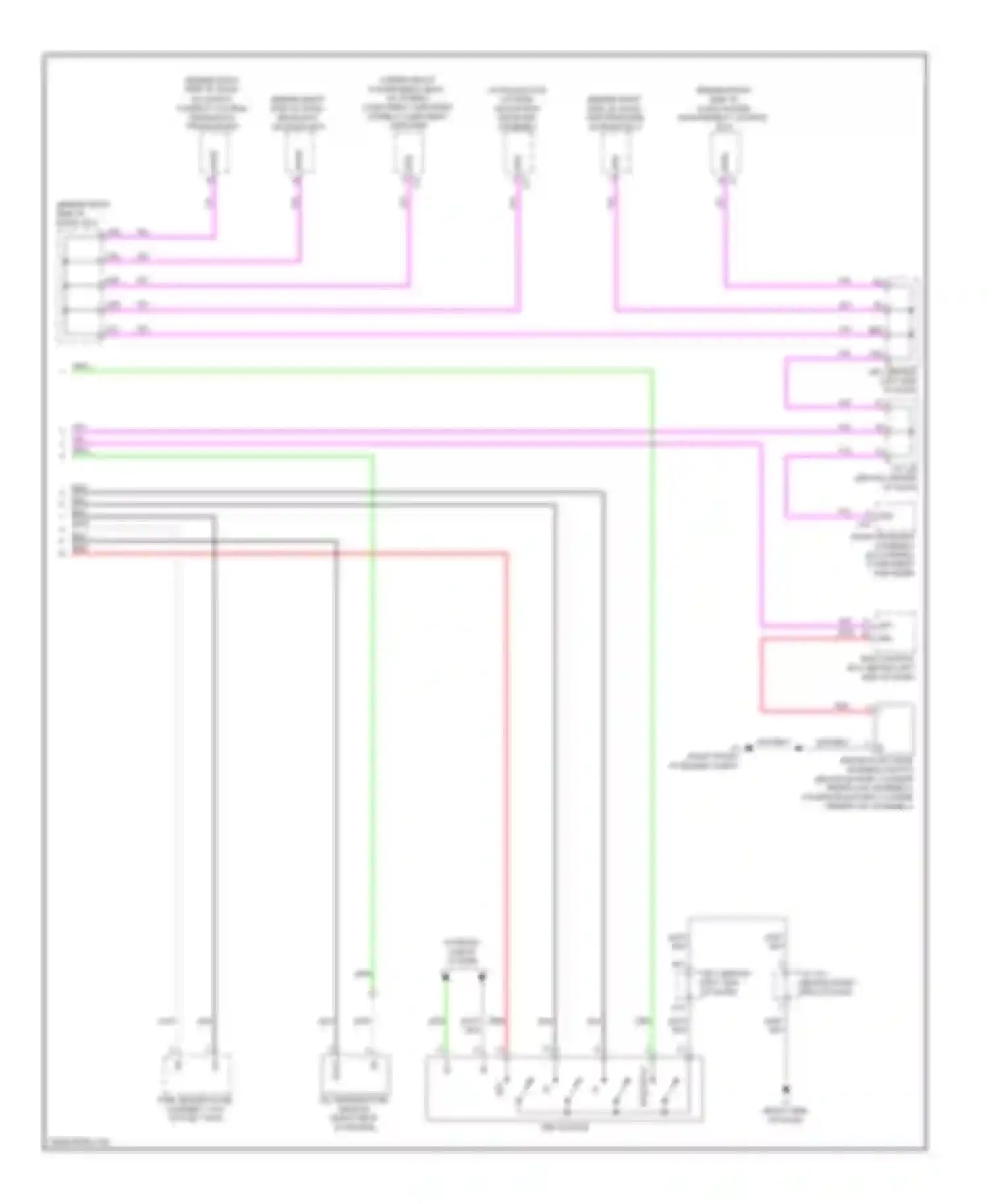 Wiring diagram w/o stereo component amplifier for Toyota Prius III (2009-2011) (1 of 1)
