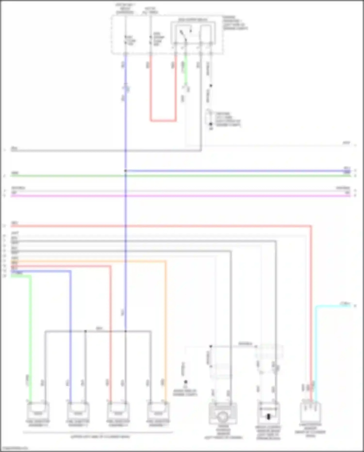 Prius Toyota IV facelift (2018-2023): Wiring diagram engine performance 1.8l hybrid, engine controls circuit (5 of 6)