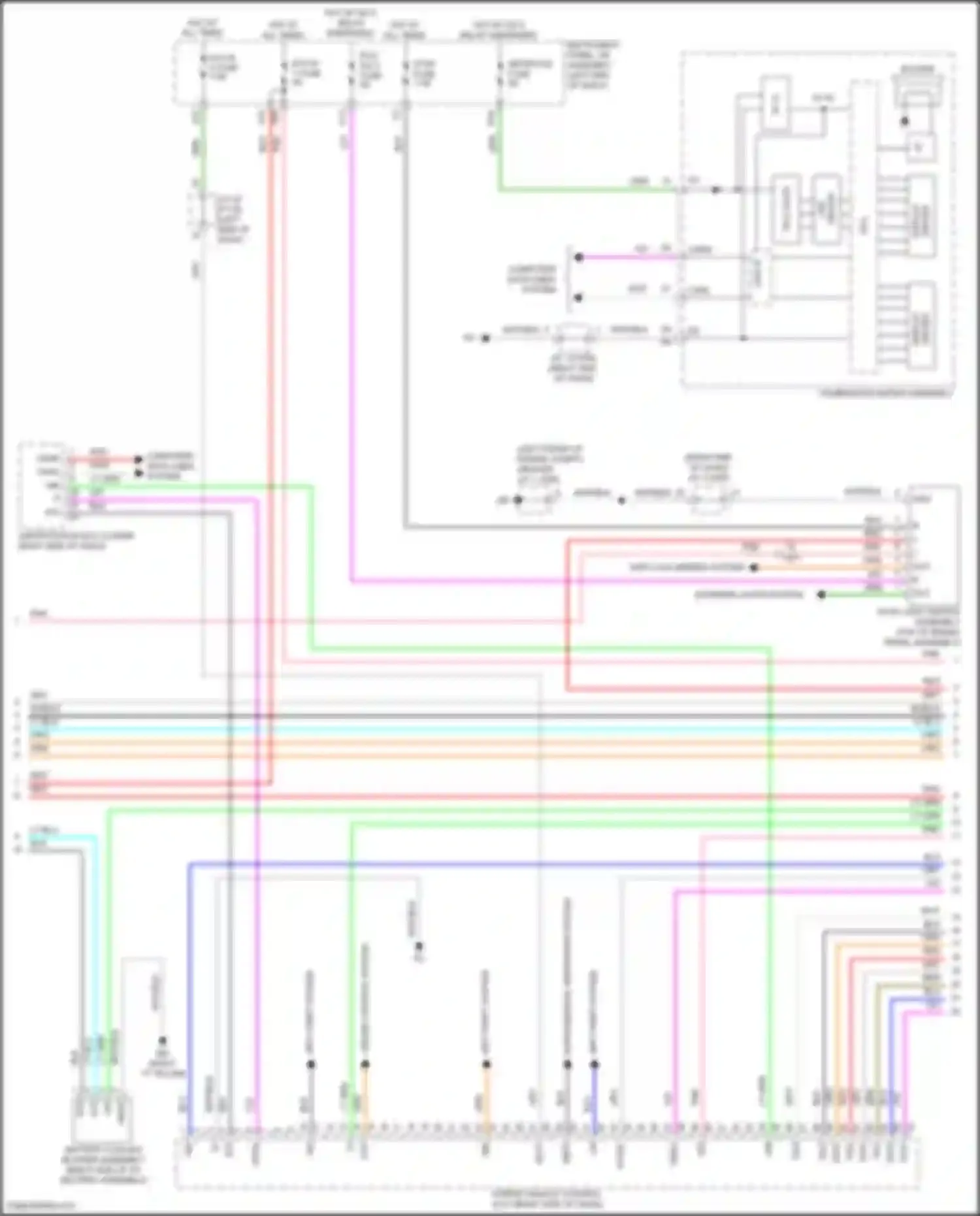 Prius Toyota IV facelift (2018-2023): Wiring diagram engine performance 1.8l hybrid, hybrid system circuit (4 of 8)