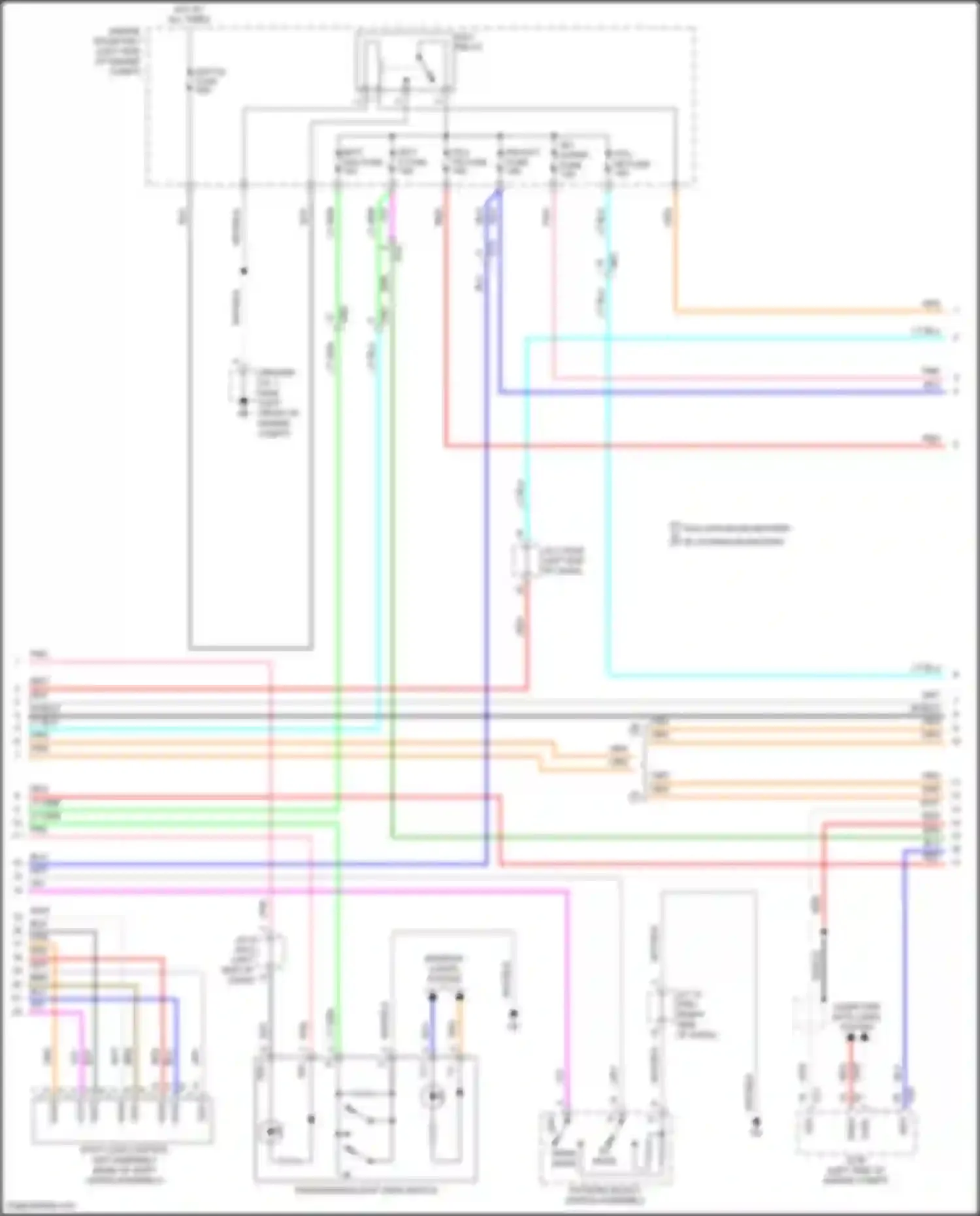 Prius Toyota IV facelift (2018-2023): Wiring diagram engine performance 1.8l hybrid, hybrid system circuit (5 of 8)